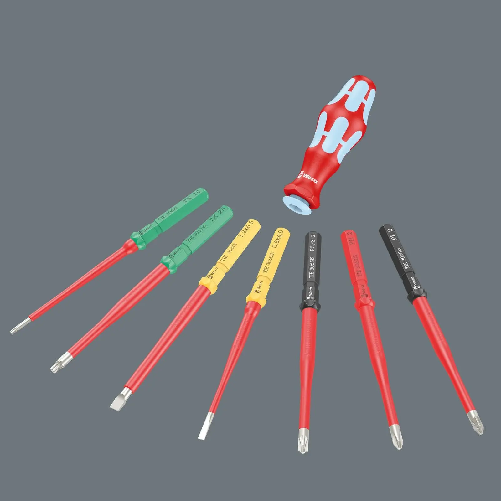 Wera Interchangeable VDE Screwdriver Set Kraftform Kompakt VDE Stainless 17 Extra Slim 1 Tool Finder 17 Pieces - Image 8