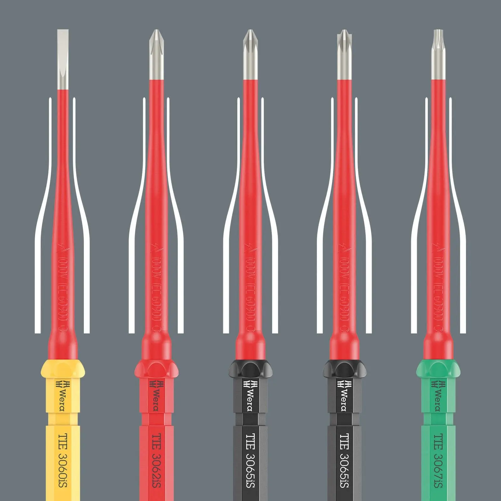 Wera Interchangeable VDE Screwdriver Set Kraftform Kompakt VDE Stainless 8 Extra Slim 1 Tool Finder 8 Pieces Torx - Image 7