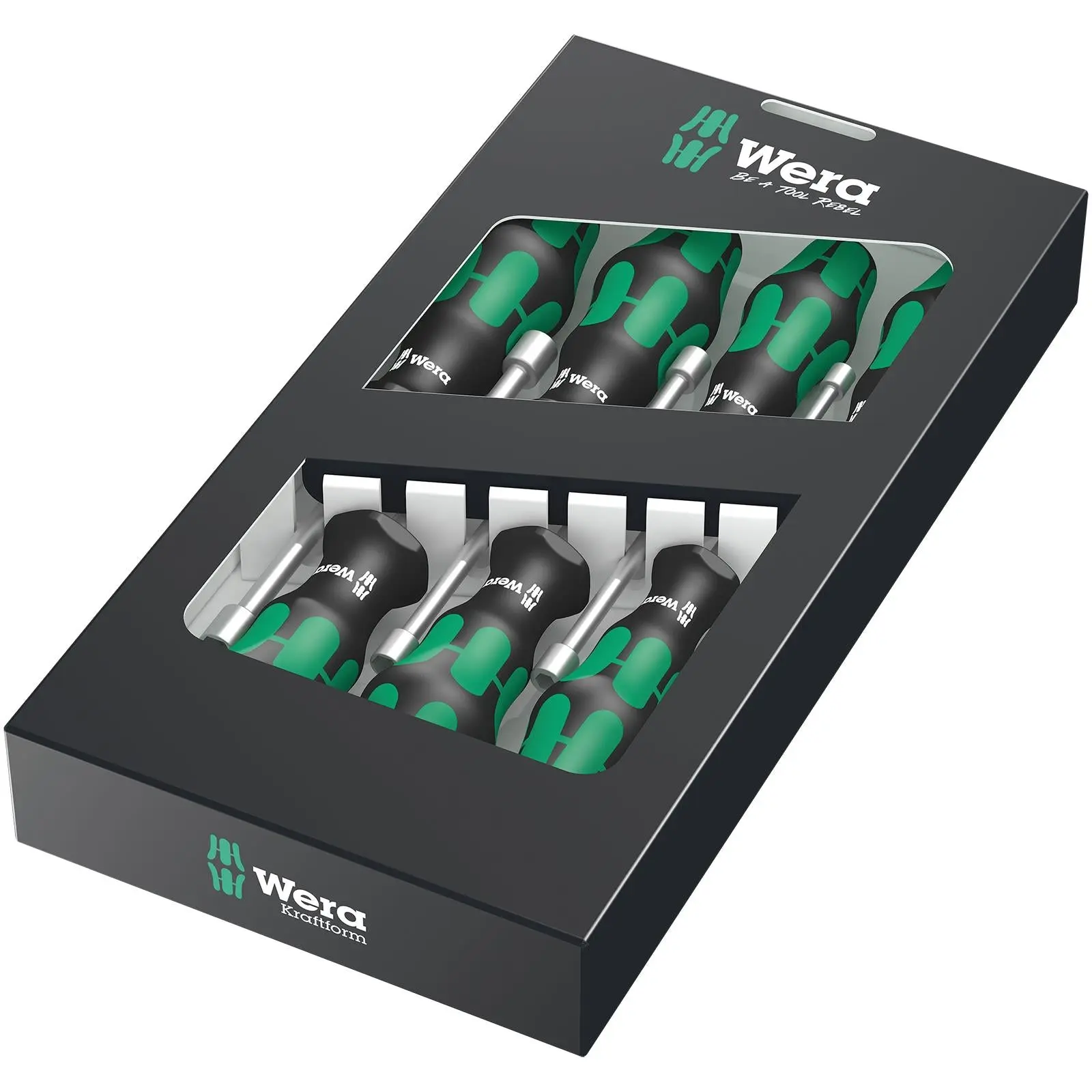 Wera Kraftform Hollow Shaft Nutspinner Set 7 Piece 5-13mm 395 HO/7 SM - Image 3