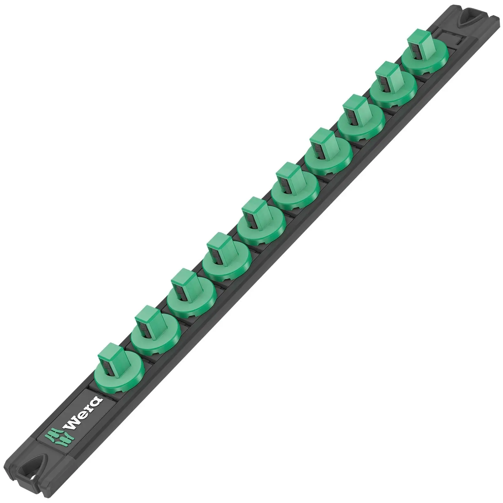 Wera Magnetic Socket Rail 3/8" Drive Twist to Unlock 9601 Empty 10 Socket Capacity 340mm - Image 2