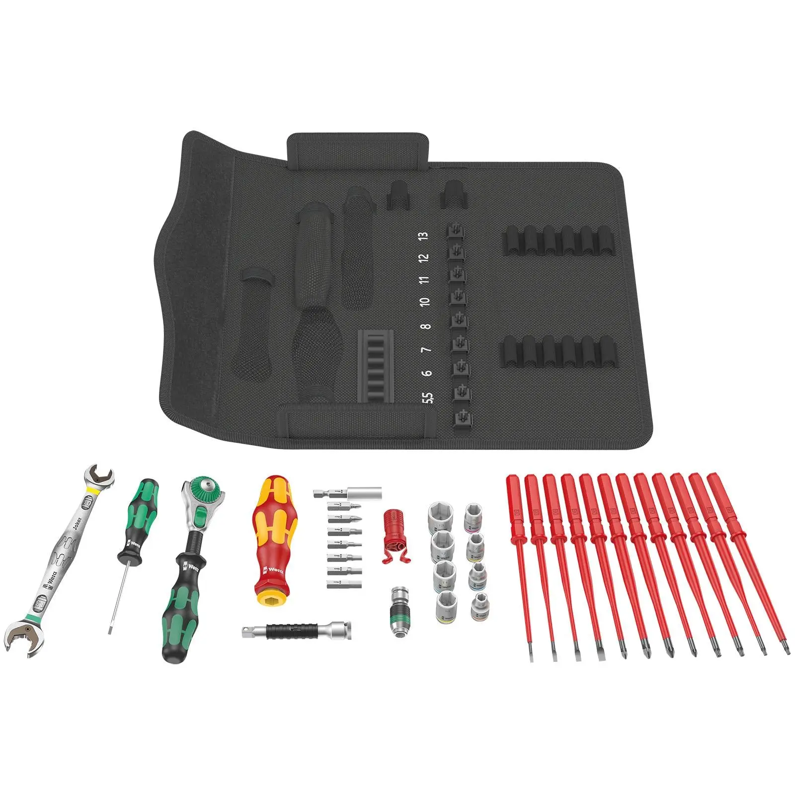 Wera Maintenance Set Ratchet Screwdriver Socket Kit Kraftform Kompakt W 2 35 Pieces - Image 3
