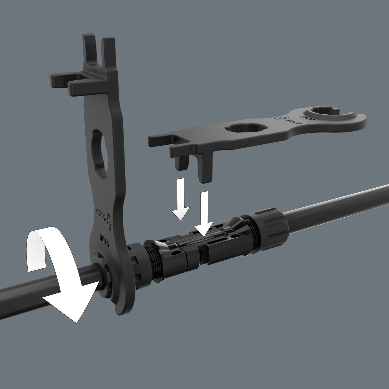 Wera MC4 Solar Connectors Set of 2 9108/2 PV Set of Installation Tools Photovoltaic - Image 2