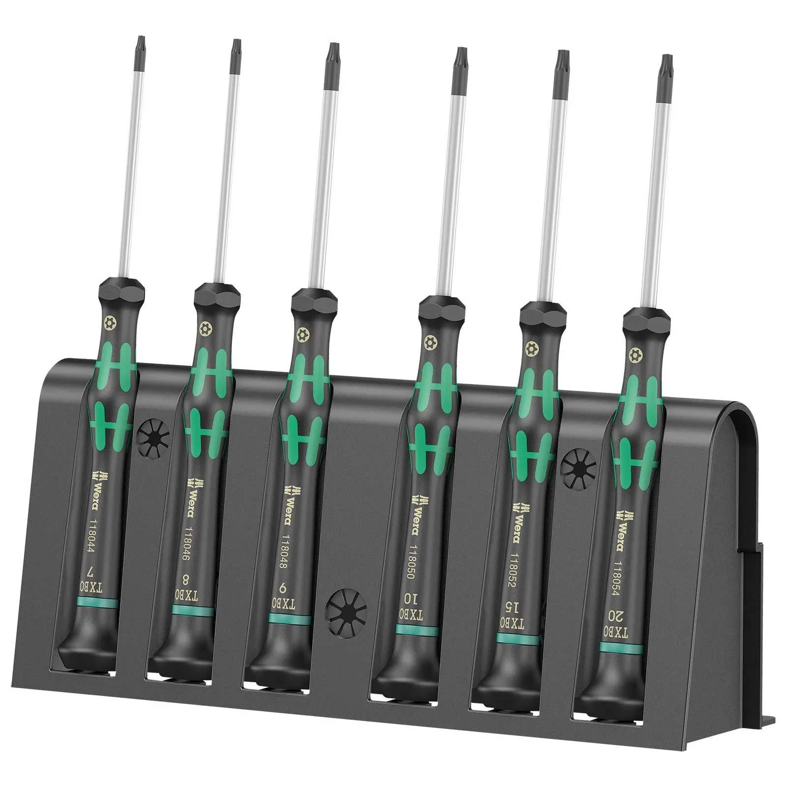 Wera Micro Screwdriver Set Kraftform TORX BO Tamper-Proof Screws 2067/6 6 Piece TX7-TX20 - Image 2