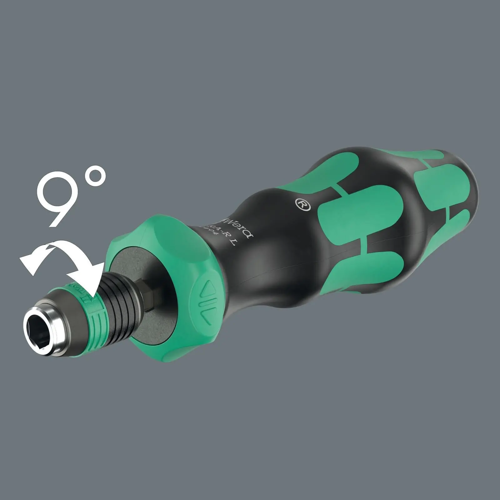 Wera Ratchet Screwdriver 838 RA-R L Bit Holding Screwdriver with Ratchet Functionality 1/4" Hex