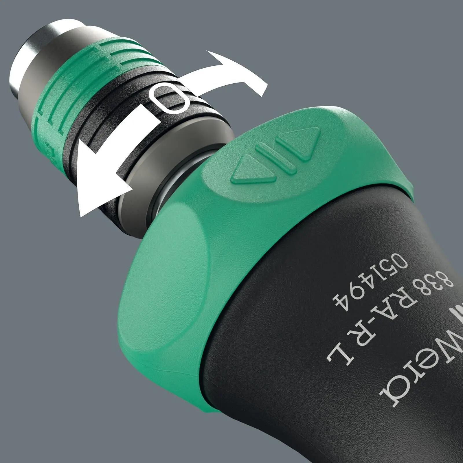 Wera Ratchet Screwdriver 838 RA-R L Bit Holding Screwdriver with Ratchet Functionality 1/4" Hex - Image 4