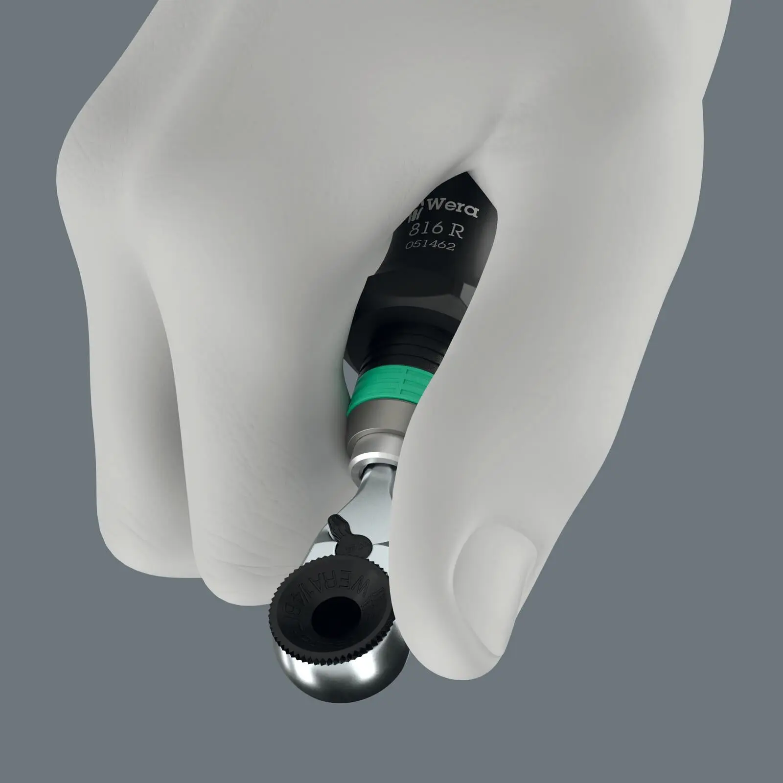 Wera Ratchet Screwdriver for 1/4" Hex Drive Bits 8011 Zyklop Mini 4 Bit Ratchet - Image 8