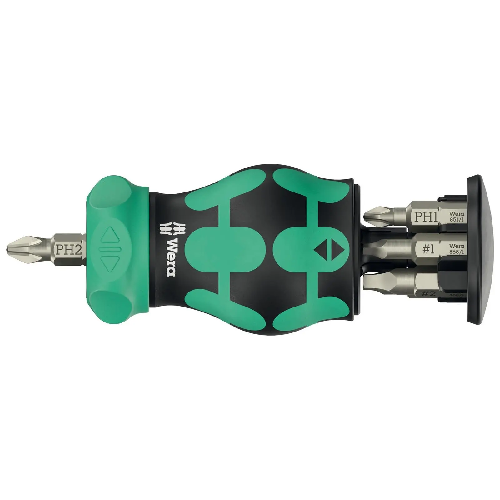 Wera Ratchet Screwdriver Kraftform Kompakt Stubby Magazine RA 4 6 Pieces PH SL SQ