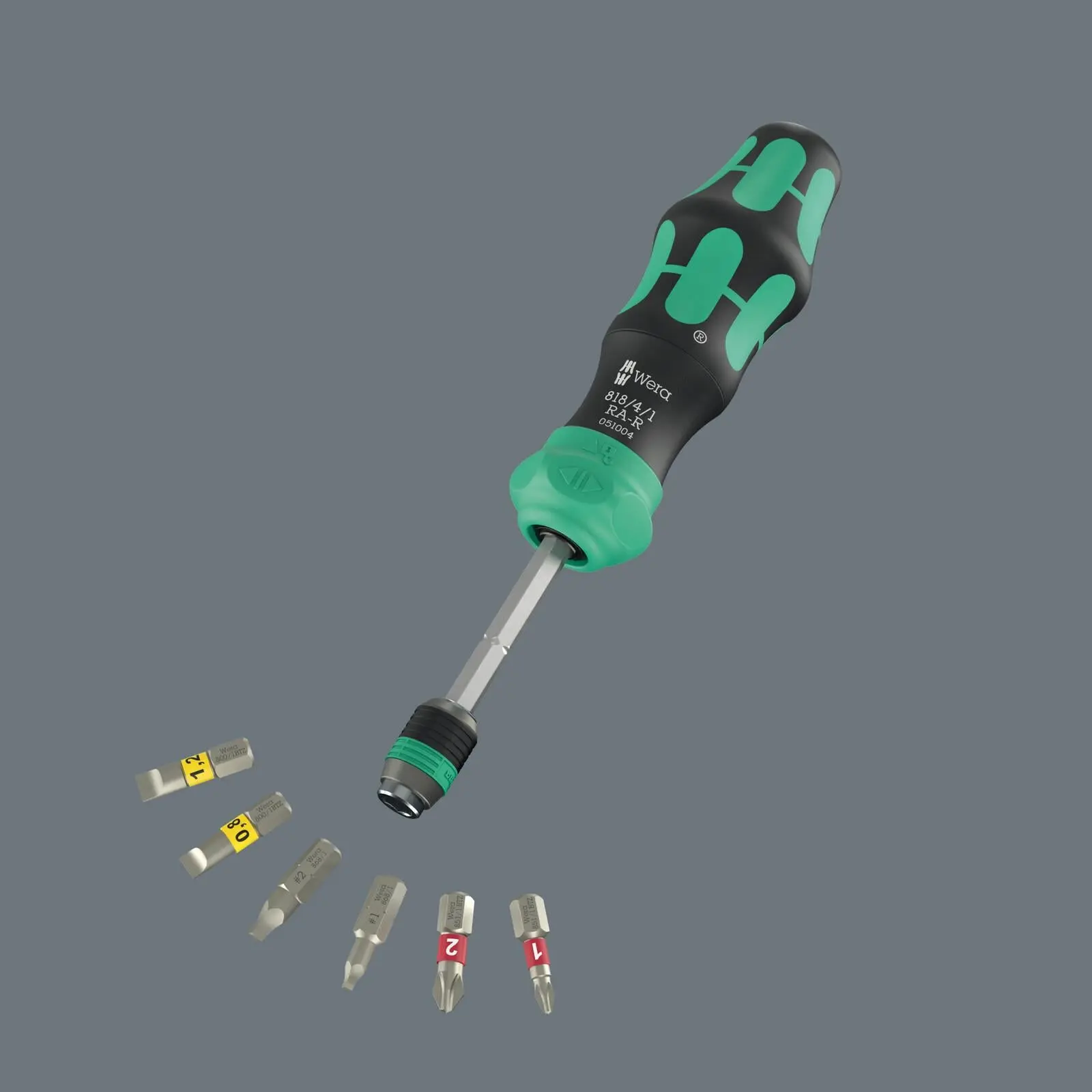 Wera Ratchet Screwdriver Set Kraftform Kompakt 26 RA-R with Pouch 6 Pieces PH SL SQ - Image 6
