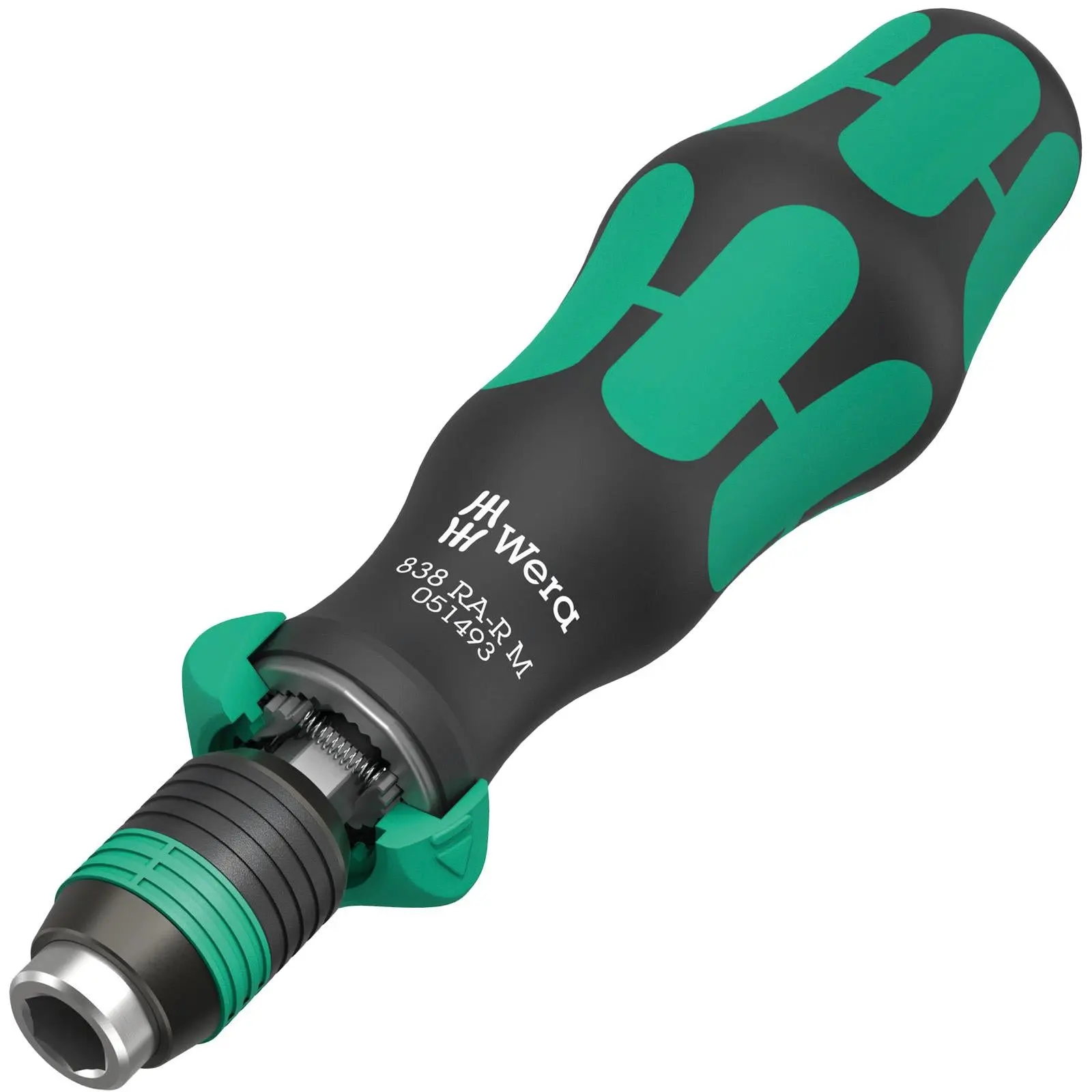 Wera Ratchet Screwdriver Set Kraftform Kompakt KK 838 RA-R M Imperial Set 1 15 Pieces PH TX SQ SL Hex - Image 4