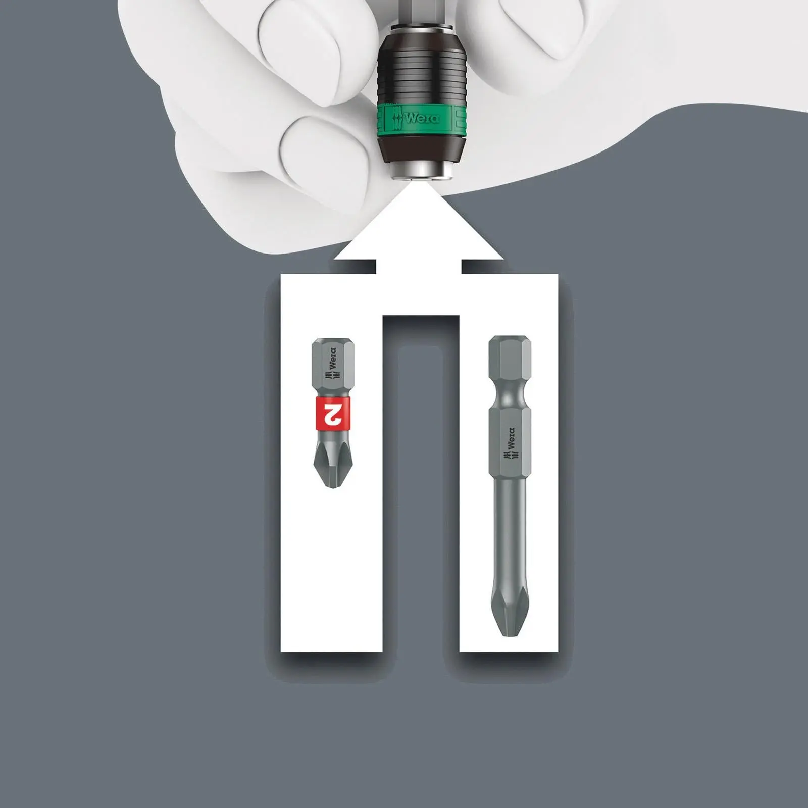 Wera Ratchet Screwdriver Set Kraftform Kompakt KK 838 RA-R M Set 1 15 Pieces PH PZ TX SL Hex - Image 9