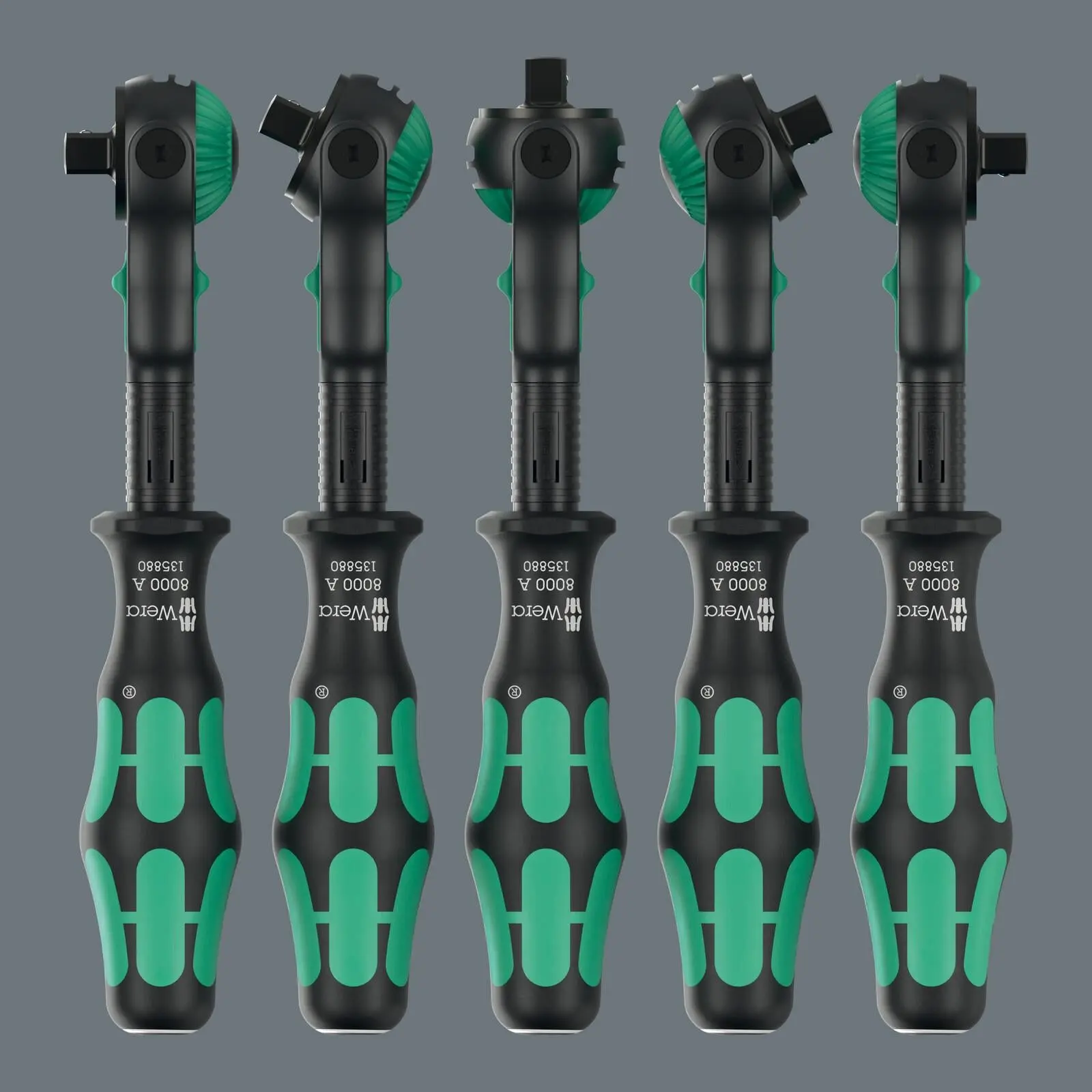Wera Ratchet Wrench 8000 A Black Edition Zyklop Speed Ratchet with 1/4" Drive - Image 4
