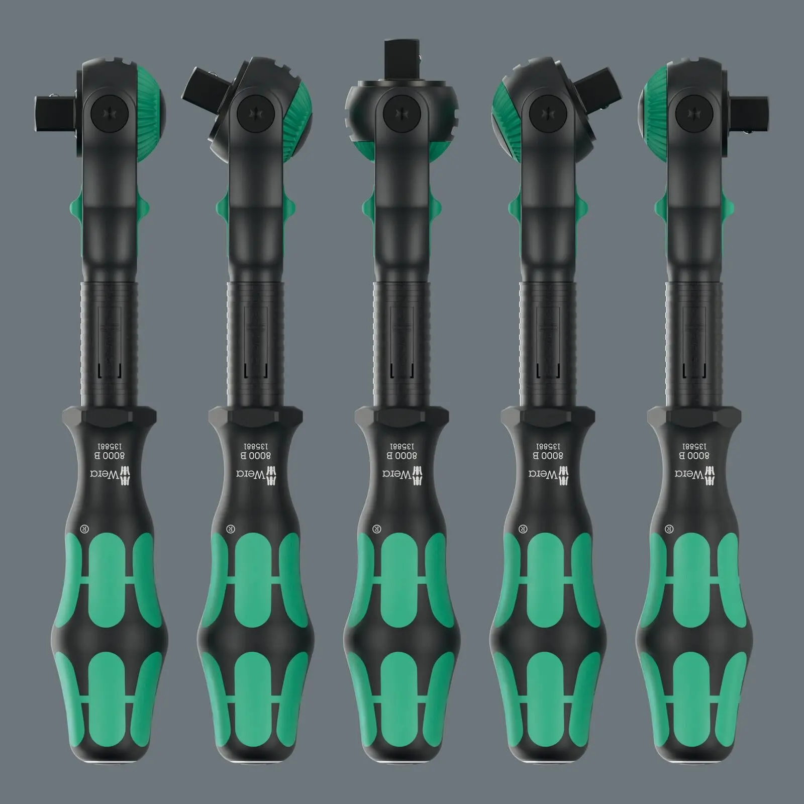 Wera Ratchet Wrench 8000 B Black Edition Zyklop Speed Ratchet with 3/8" Drive - Image 7