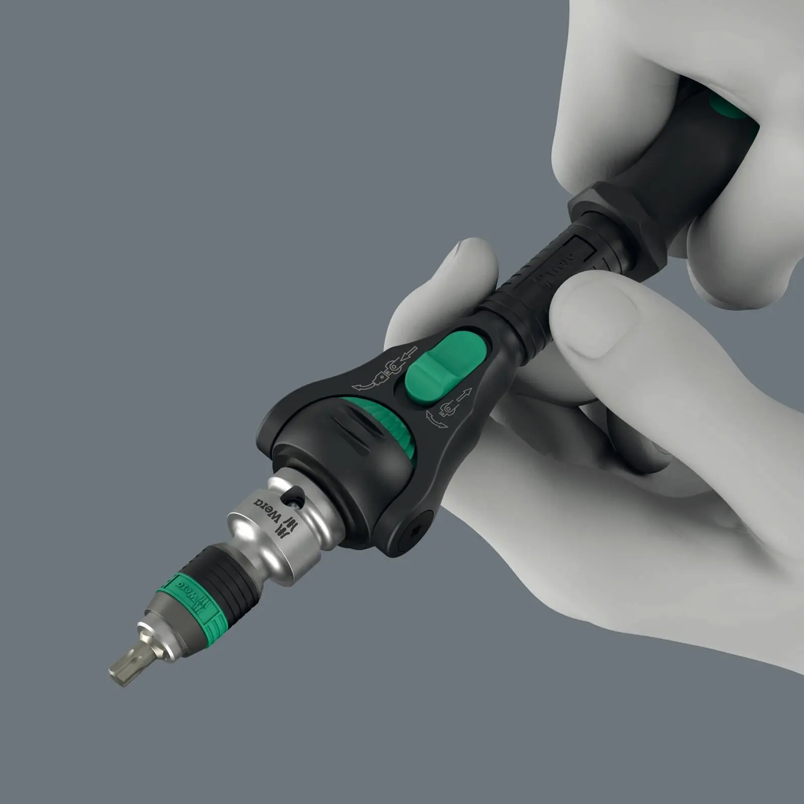 Wera Ratchet Wrench 8000 C Black Edition Zyklop Speed Ratchet with 1/2" Drive - Image 5