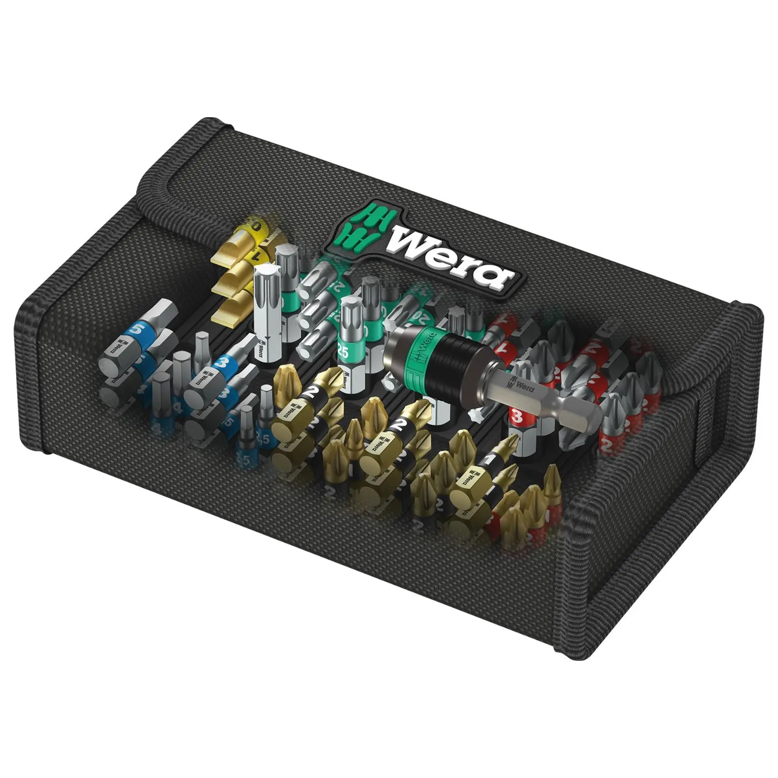 Wera Screwdriver Bit Set 61 Piece Bit Safe 61 BiTorsion 1 with Rapidaptor Bit Holder - Image 2