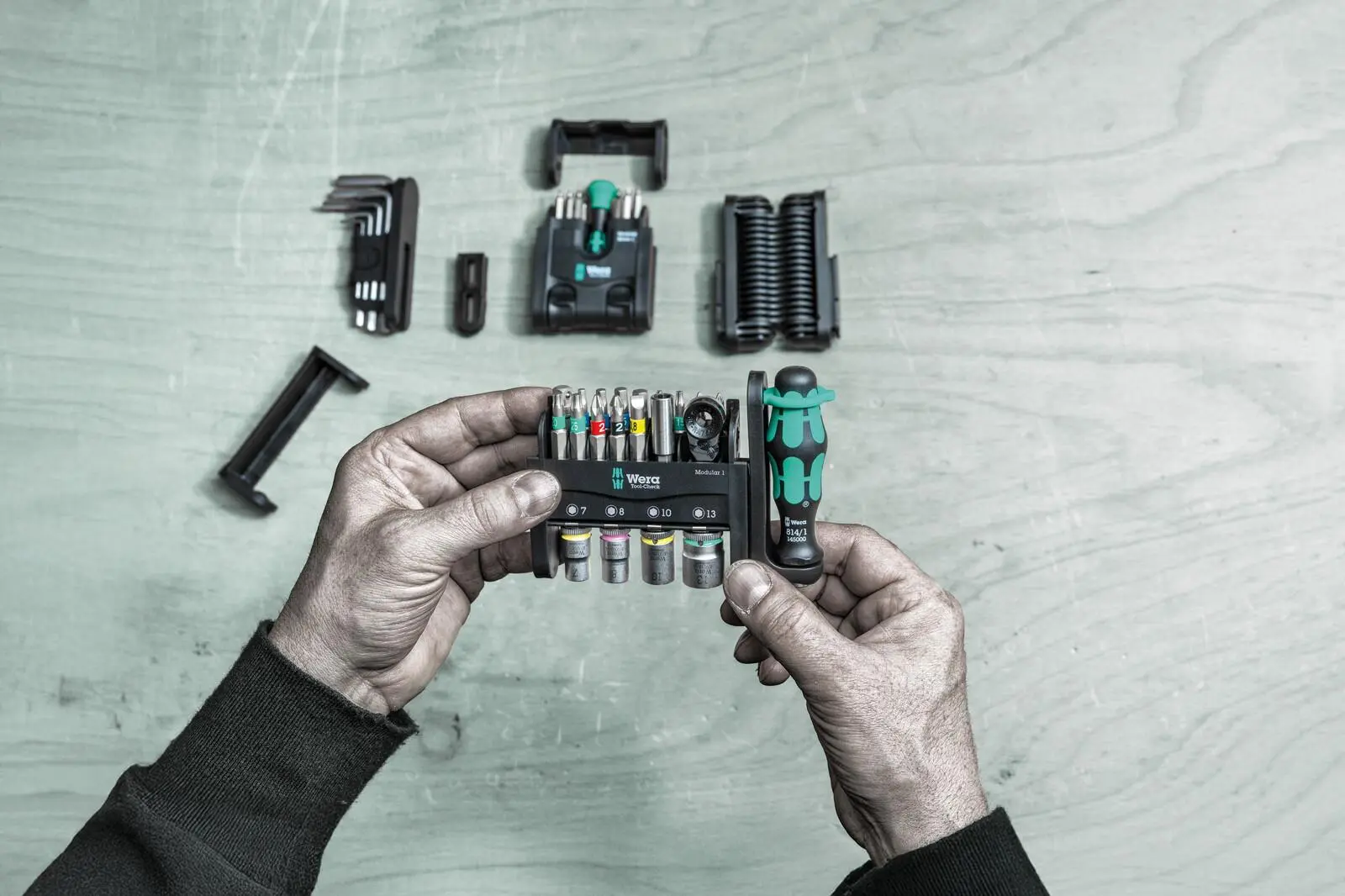 Wera Screwdriver Bits Bit Holder and Socket Set Tool Check Modular 1 21 Pieces - Image 2