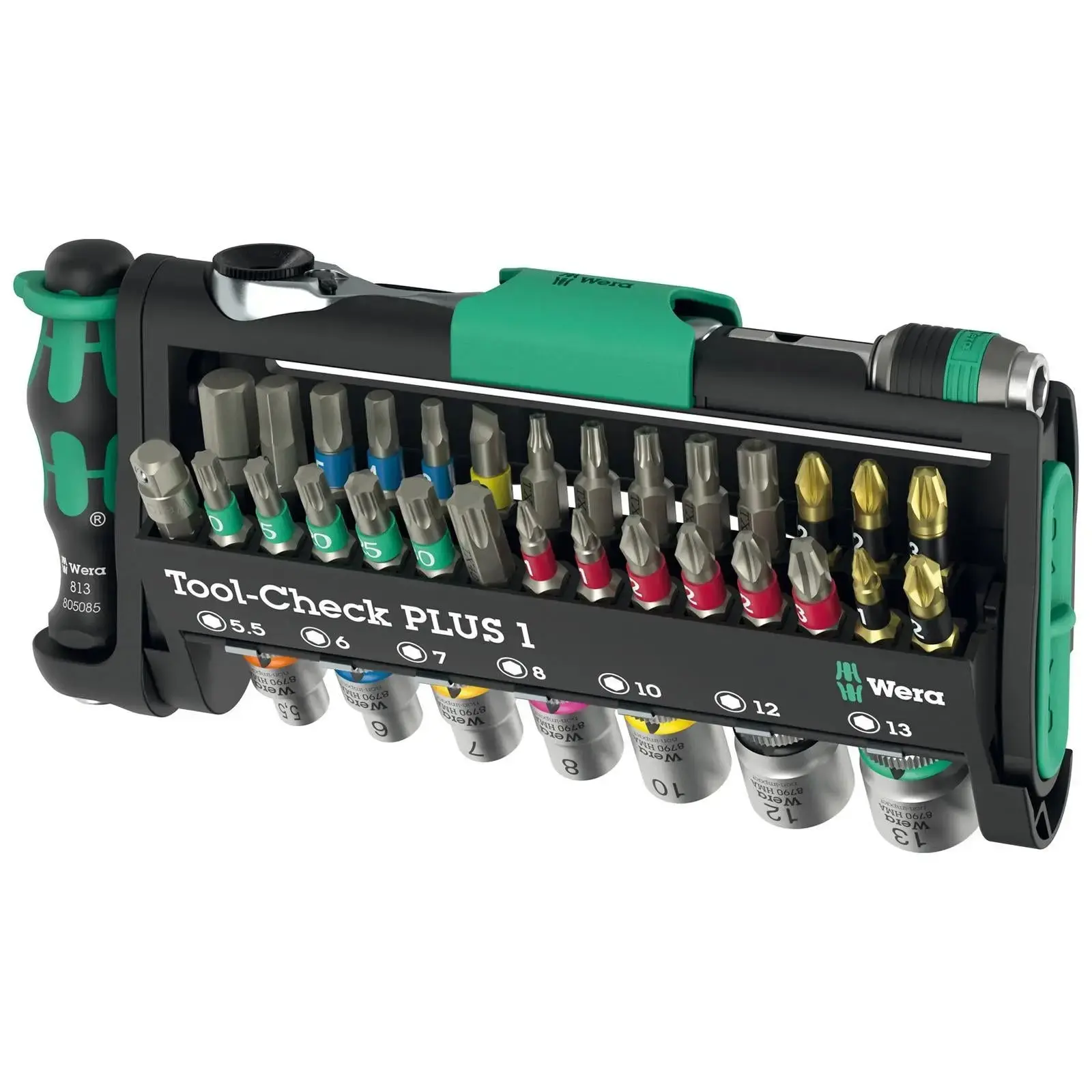 Wera Screwdriver Bits Bit Holder and Socket Set Tool Check PLUS 1 39 Pieces