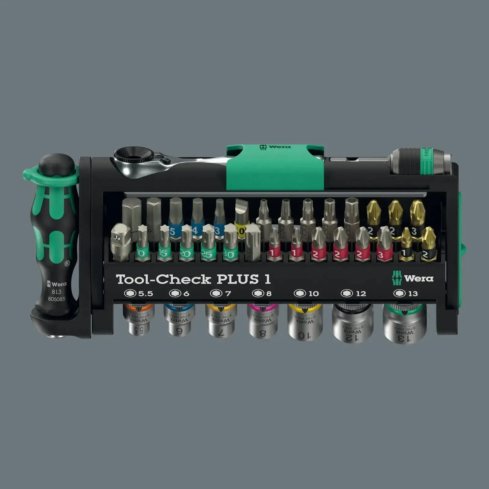 Wera Screwdriver Bits Bit Holder and Socket Set Tool Check PLUS 1 39 Pieces - Image 2