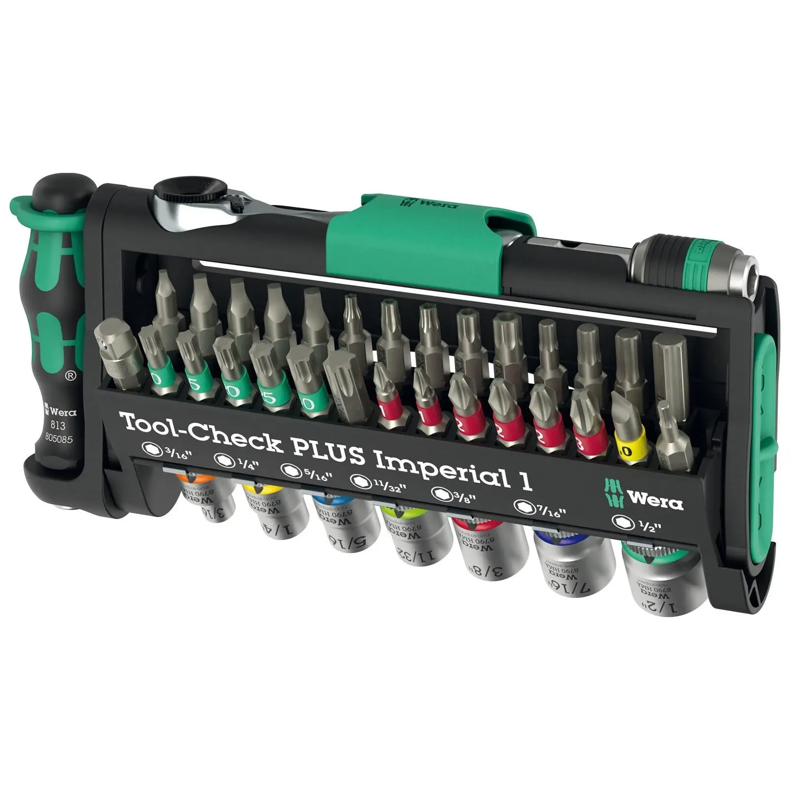 Wera Screwdriver Bits Bit Holder and Socket Set Tool Check PLUS Imperial 1 39 Pieces - Image 3