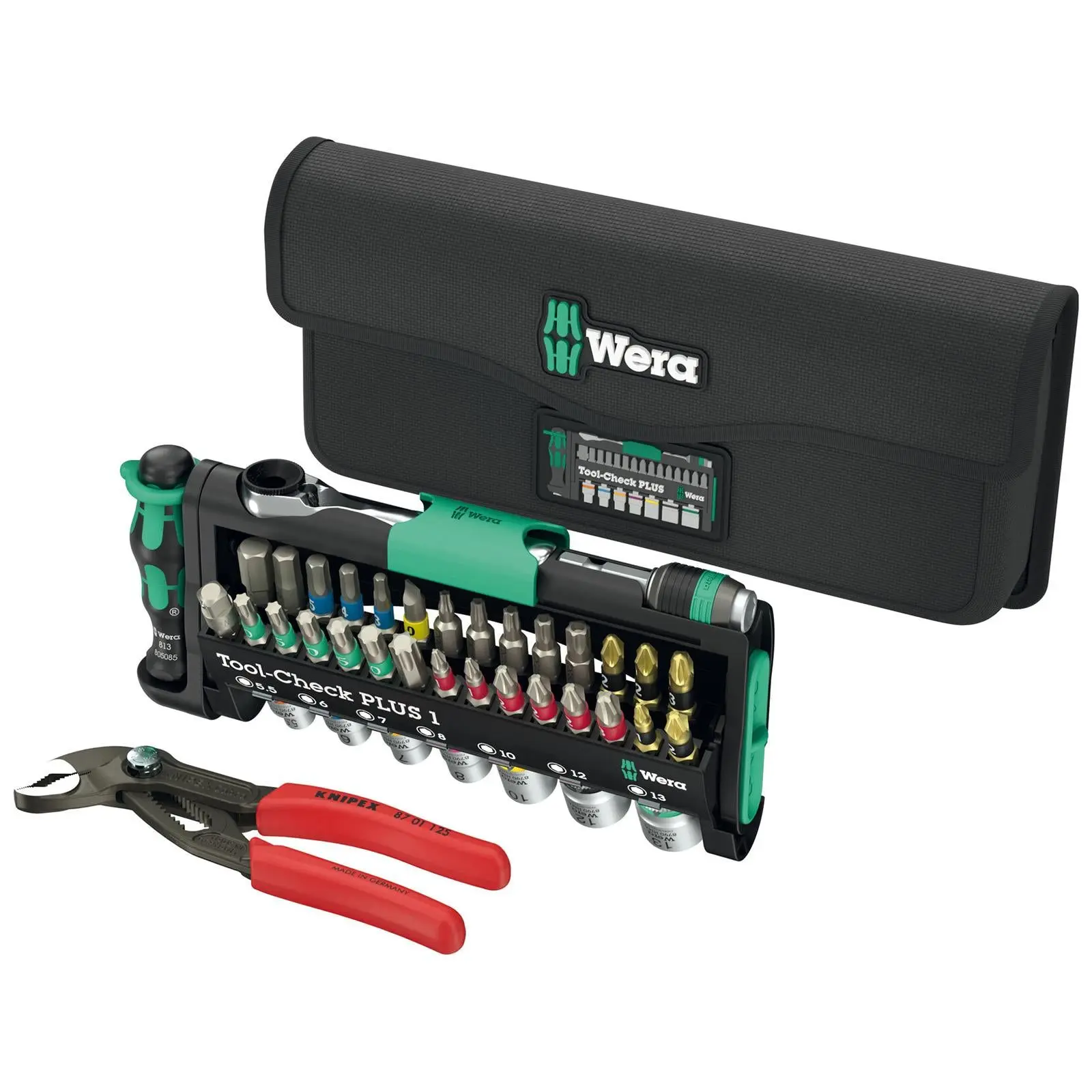 Wera Screwdriver Bits Bit Holder Pliers and Socket Set Tool Check Combi 1 40 Pieces - Image 7