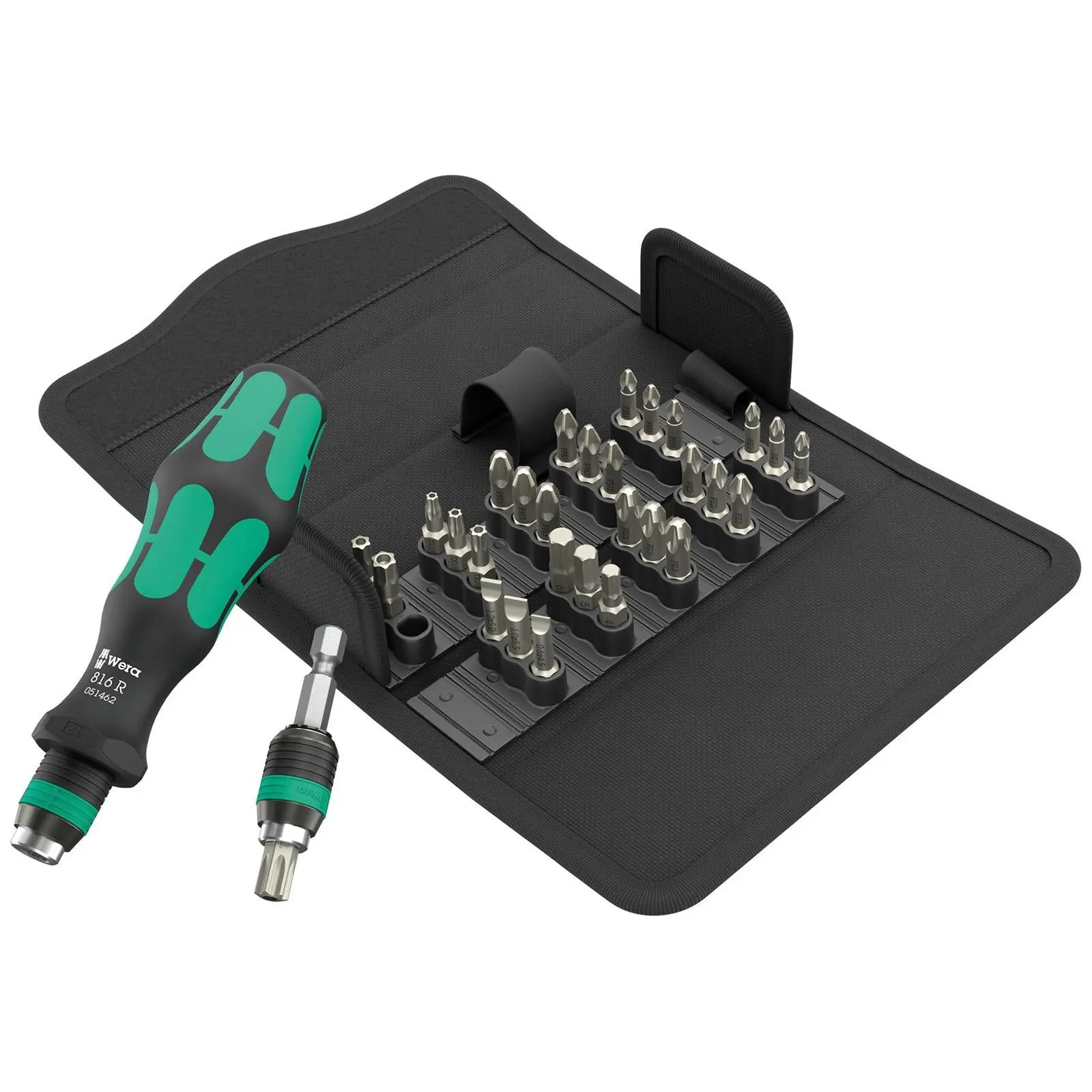 Wera Screwdriver Set 1/4" Hex Kraftform Kompakt KK 70 Universal 32 Pieces PH PZ TX BO SL Hex - Image 5
