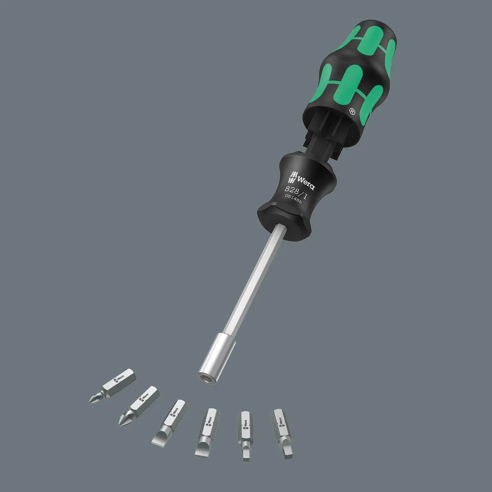 Wera Screwdriver Set Bit Holding 7 Piece Kraftform Kompakt 27 Imperial Set 1 - Image 3