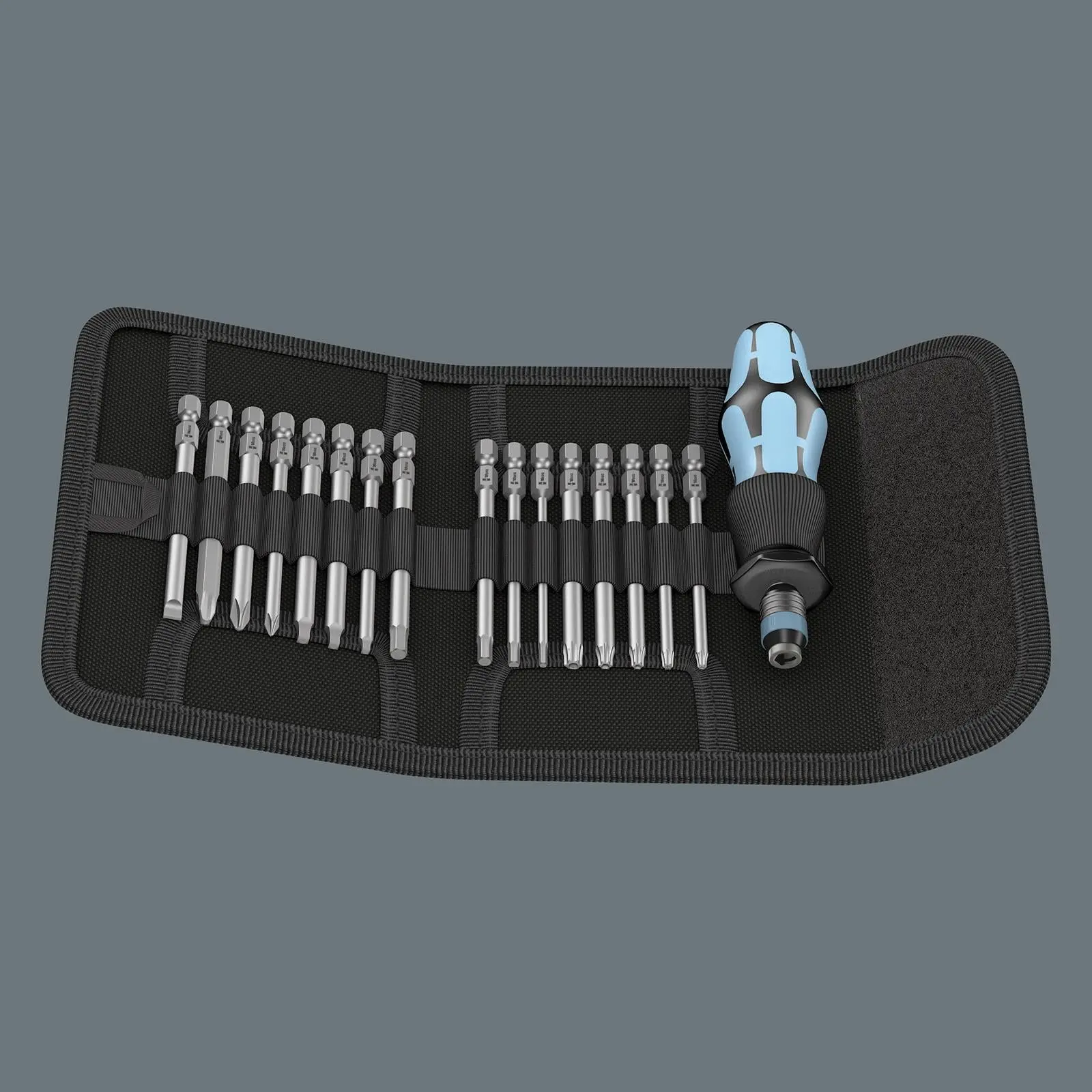 Wera Screwdriver Set Interchangable Stainless Steel Blades 17 Piece Kraftform Kompakt 60 - Image 2