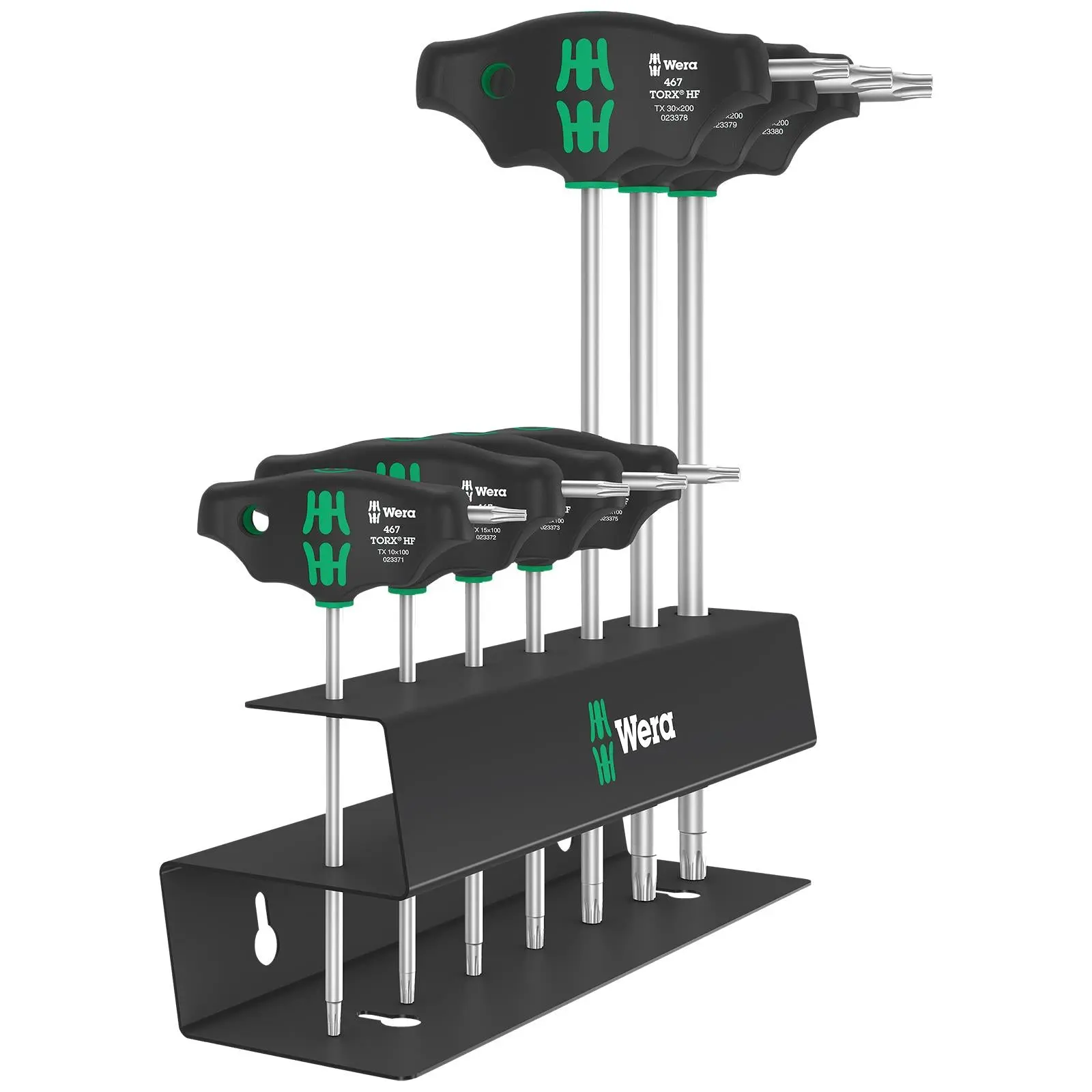 Wera Screwdriver Set T-Handle Torx with Holding Function Metal Rack 7 Piece 467/7 TORX HF Set 2 - Image 2