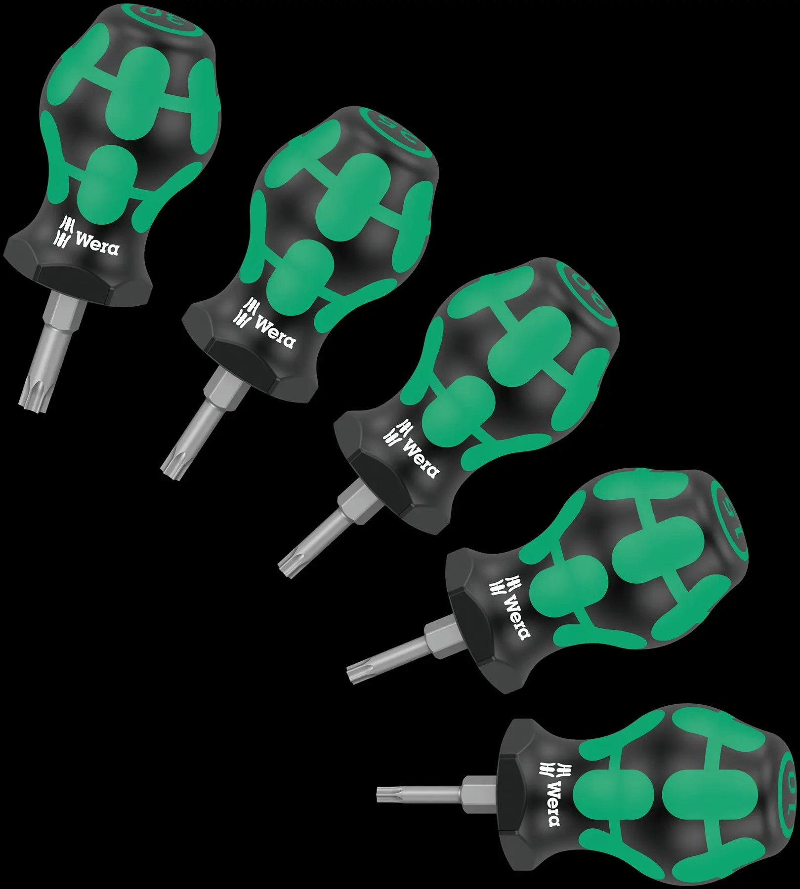 Wera Stubby Screwdriver Set Kraftform Handle TX 1 TORX 5 Piece T10-T30 - Image 3