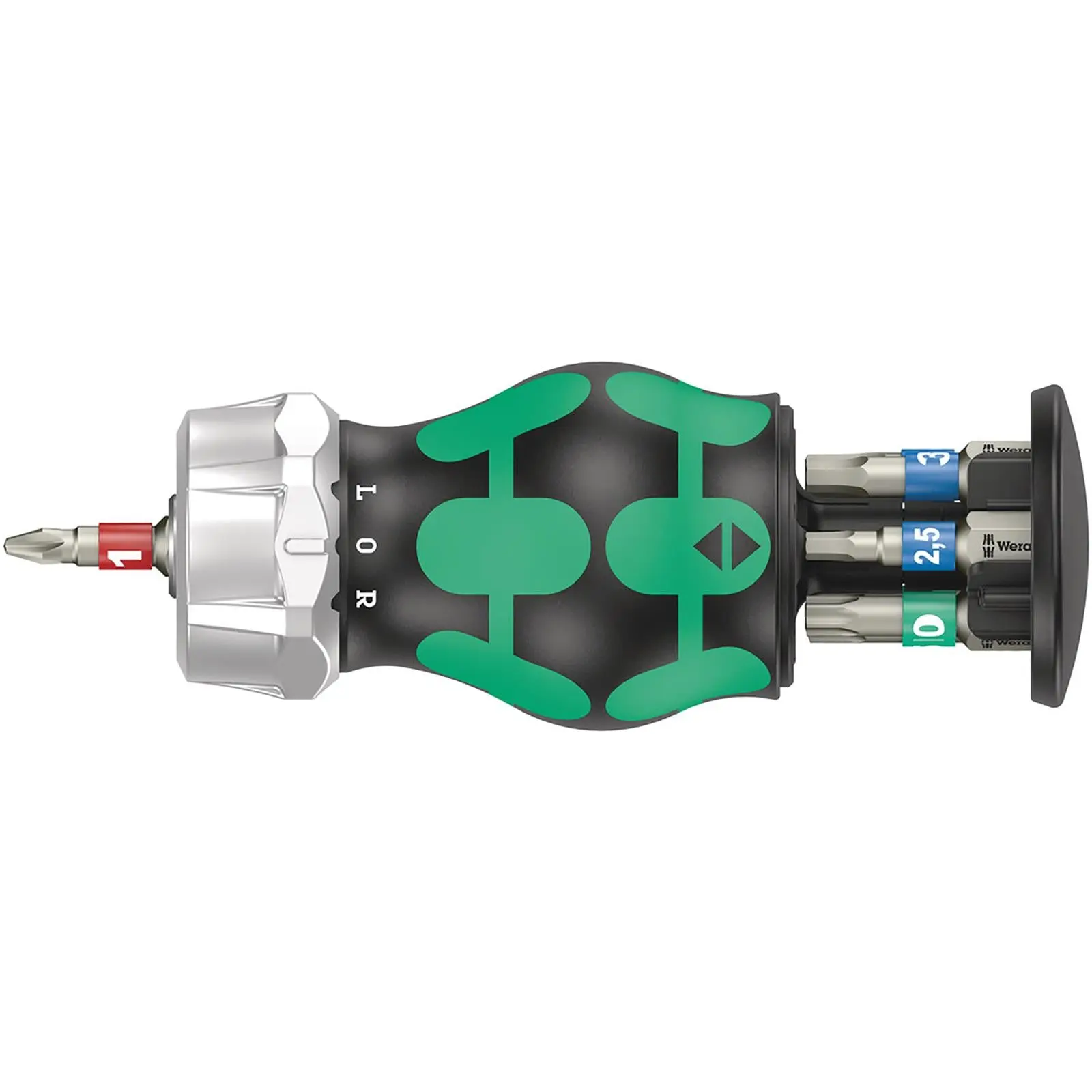 Wera Stubby Screwdriver Set Ratchet Action Bicycle Set 5 Stainless Steel Bits 7 Pieces - Image 4