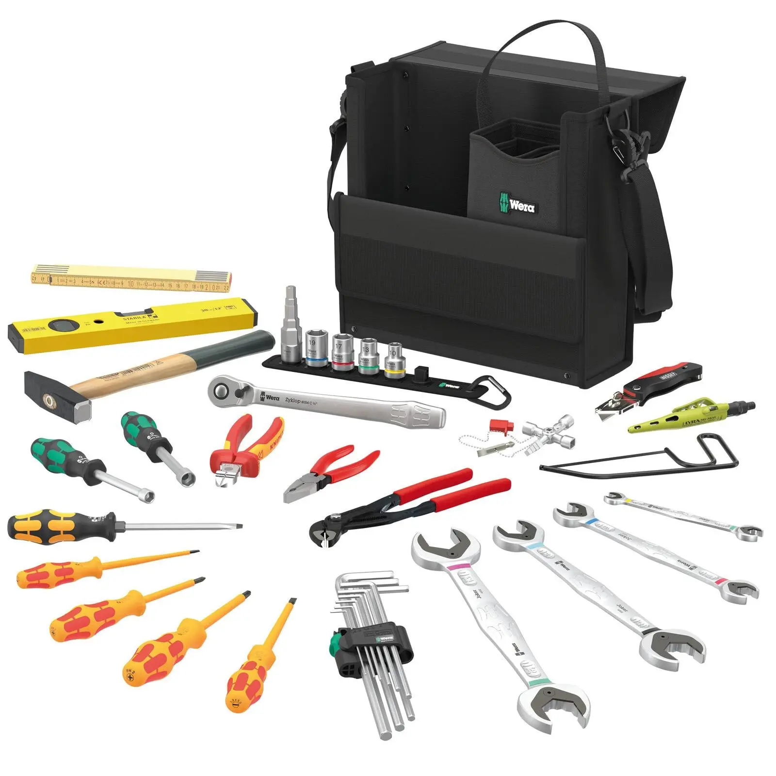 Wera Tool Kit for Plumbing Heating and Air Conditioning Wera 2go SHK 1 Tool Set 36 Pieces - Image 3
