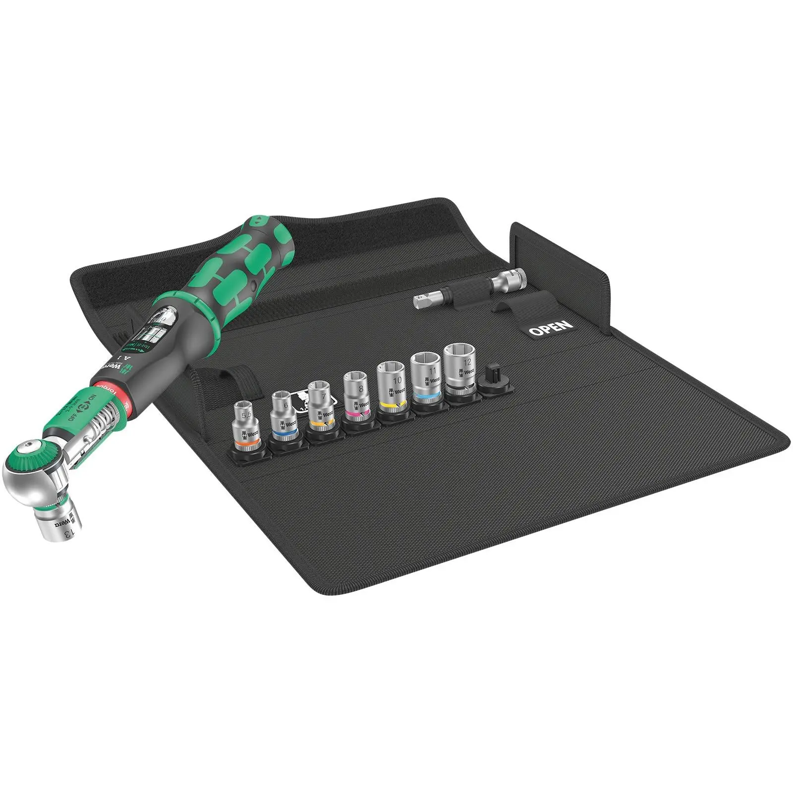 Wera Torque Wrench Safe-Torque A 1 Set 1 1/4" Drive 2-12 Nm 10 Pieces Reversible - Image 5