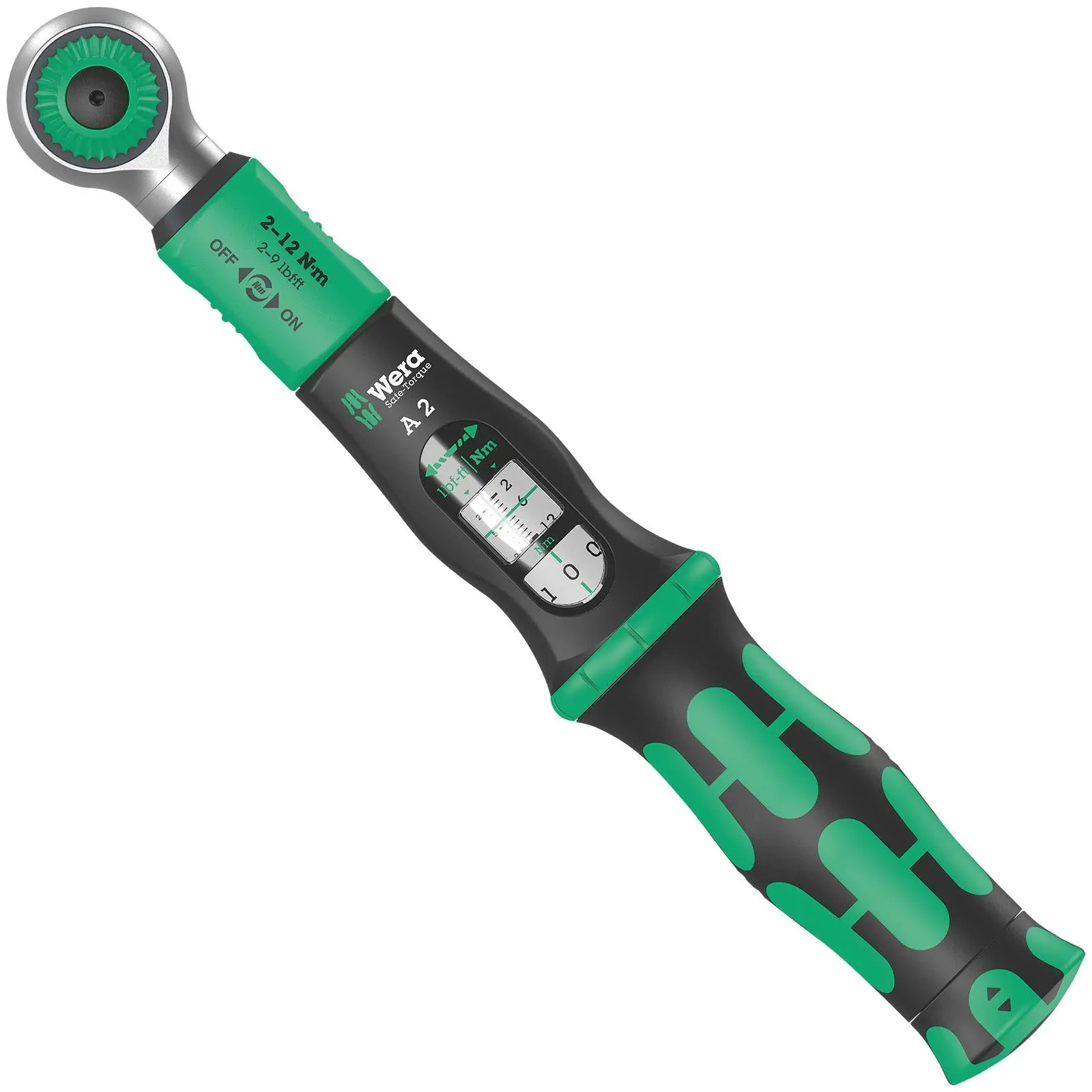 Wera Torque Wrench Safe-Torque A 2 1/4" Hex Drive 2-12 Nm Reversible - Image 3
