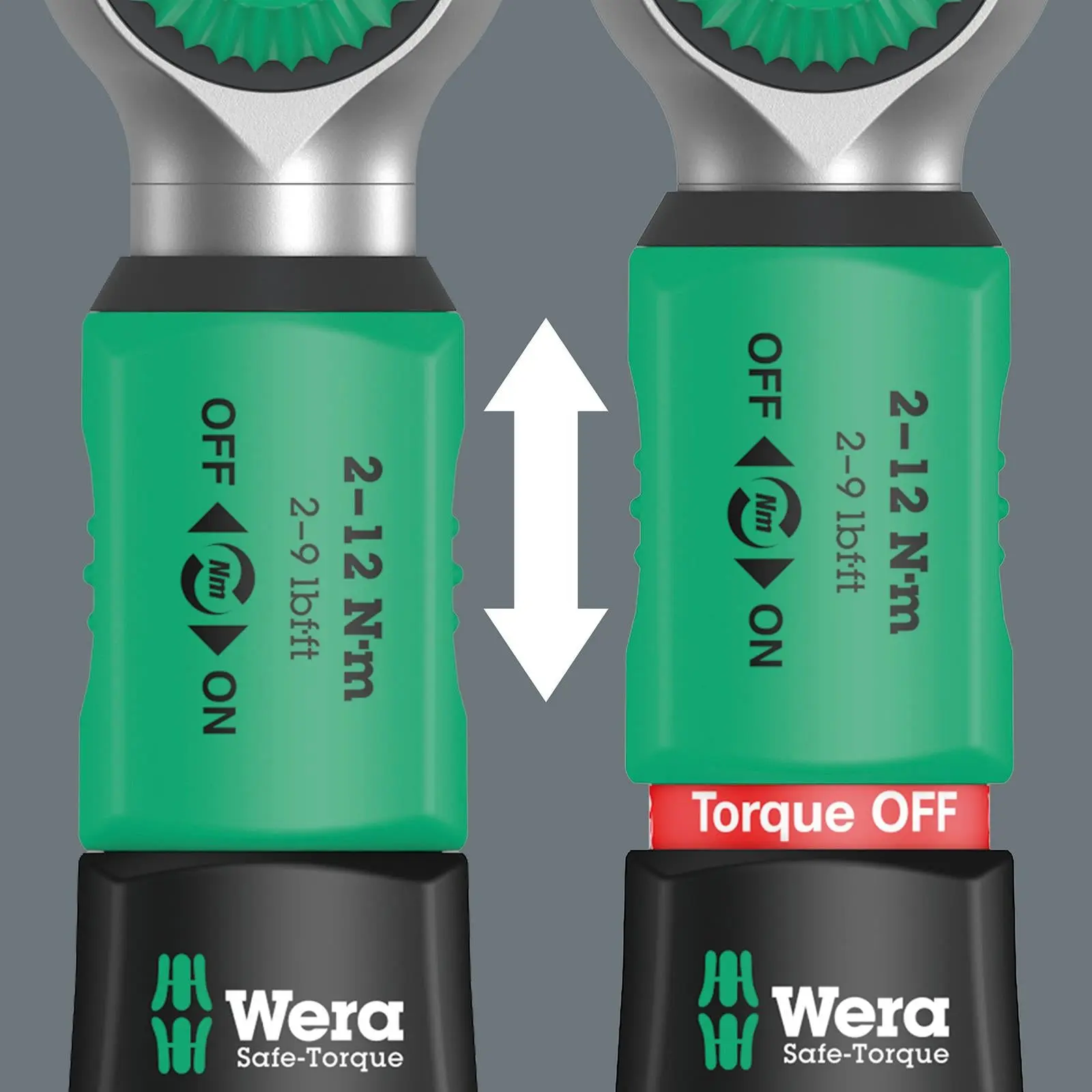 Wera Torque Wrench Safe-Torque A 2 Set 1 1/4" Hex Drive 2-12 Nm 23 Pieces Reversible - Image 7