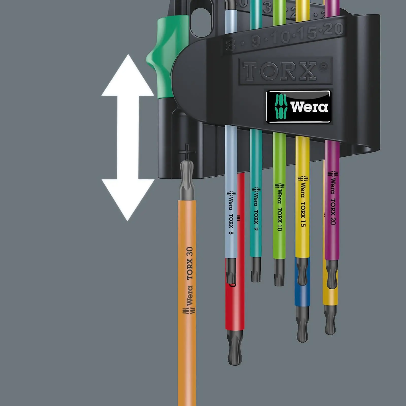 Wera Torx Key Set 967/9 TX BO Multicolour 1 L Key Set for Tamper-Proof TORX Screws 9 Pieces - Image 7