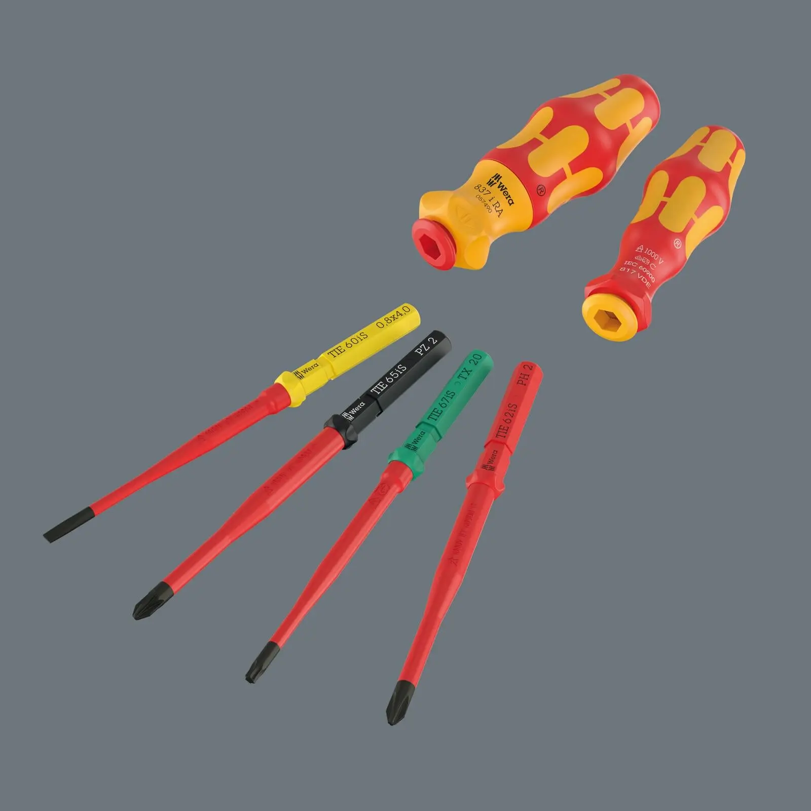 Wera VDE Screwdriver and Plier Set Kraftform Kompakt CDE 17 Extra Slim 2 Tool Finder 17 Pieces - Image 5