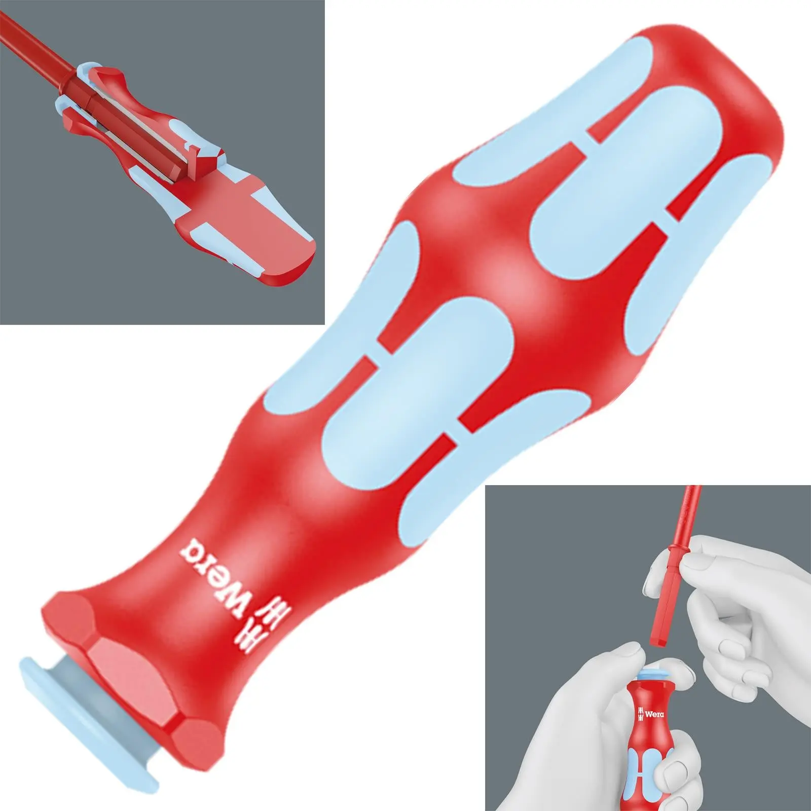Wera VDE Screwdriver Handle 3817 VDE Kraftform Stainless Blade Holding Handle