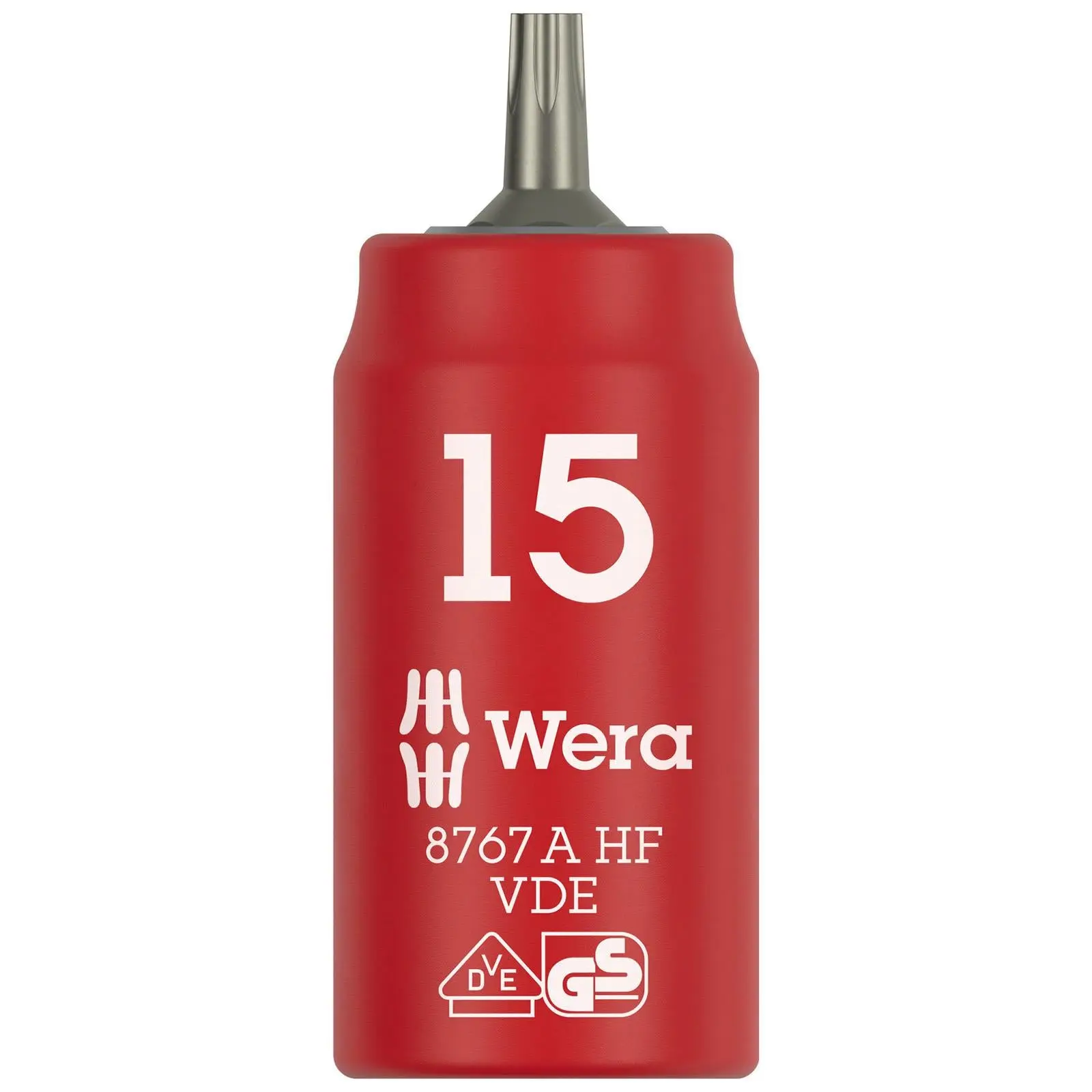 Wera VDE Zyklop Torx Bit Socket 1000V Holding Function 1/4" Drive 8767 A VDE HF TX10-TX40 - Choose Size - Image 2