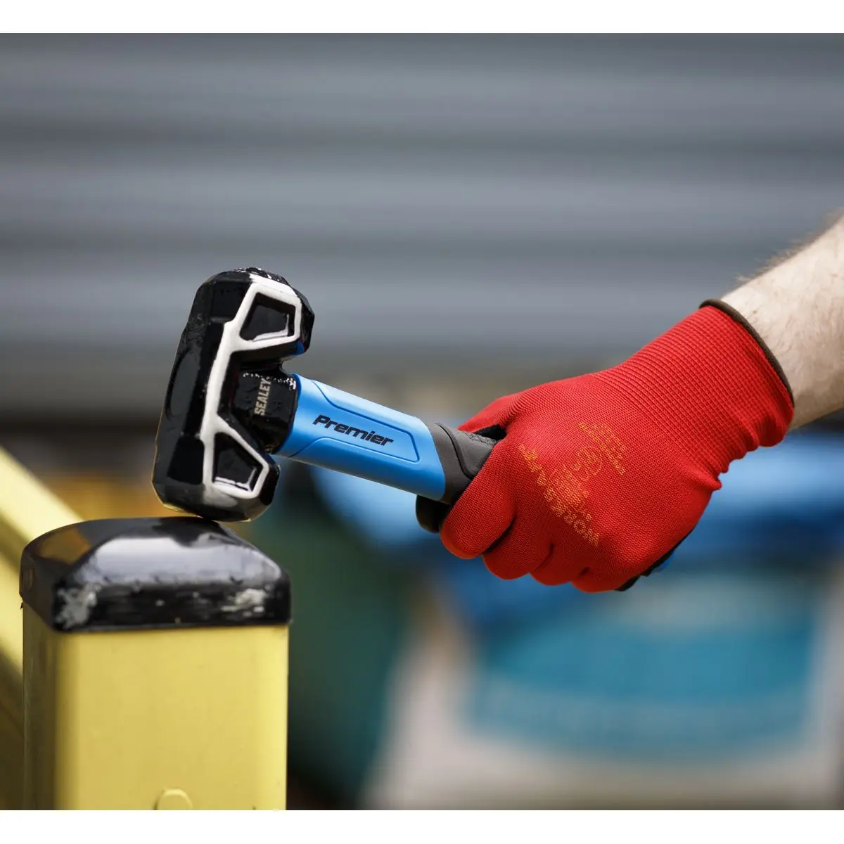 Worksafe by Sealey Flexi Grip Nitrile Palm Gloves (X-Large) - Pair - Image 2
