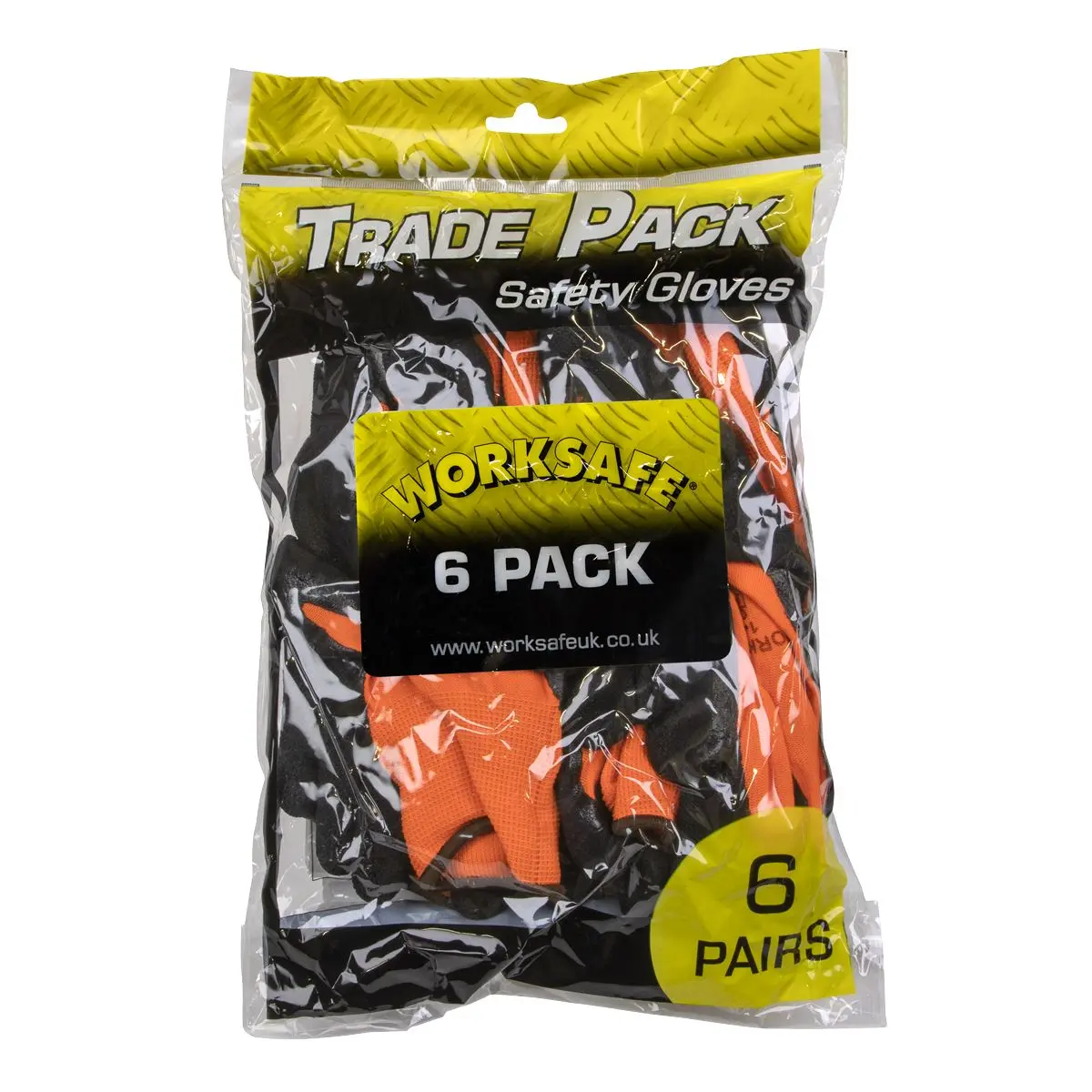 Worksafe by Sealey Foam Latex Gloves (Large) - Pack of 6 Pairs - Image 4