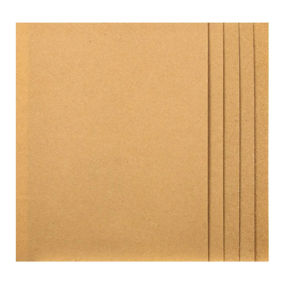 Worksafe by Sealey Glasspaper 280 x 230mm - Assorted Pack of 5 - Image 2