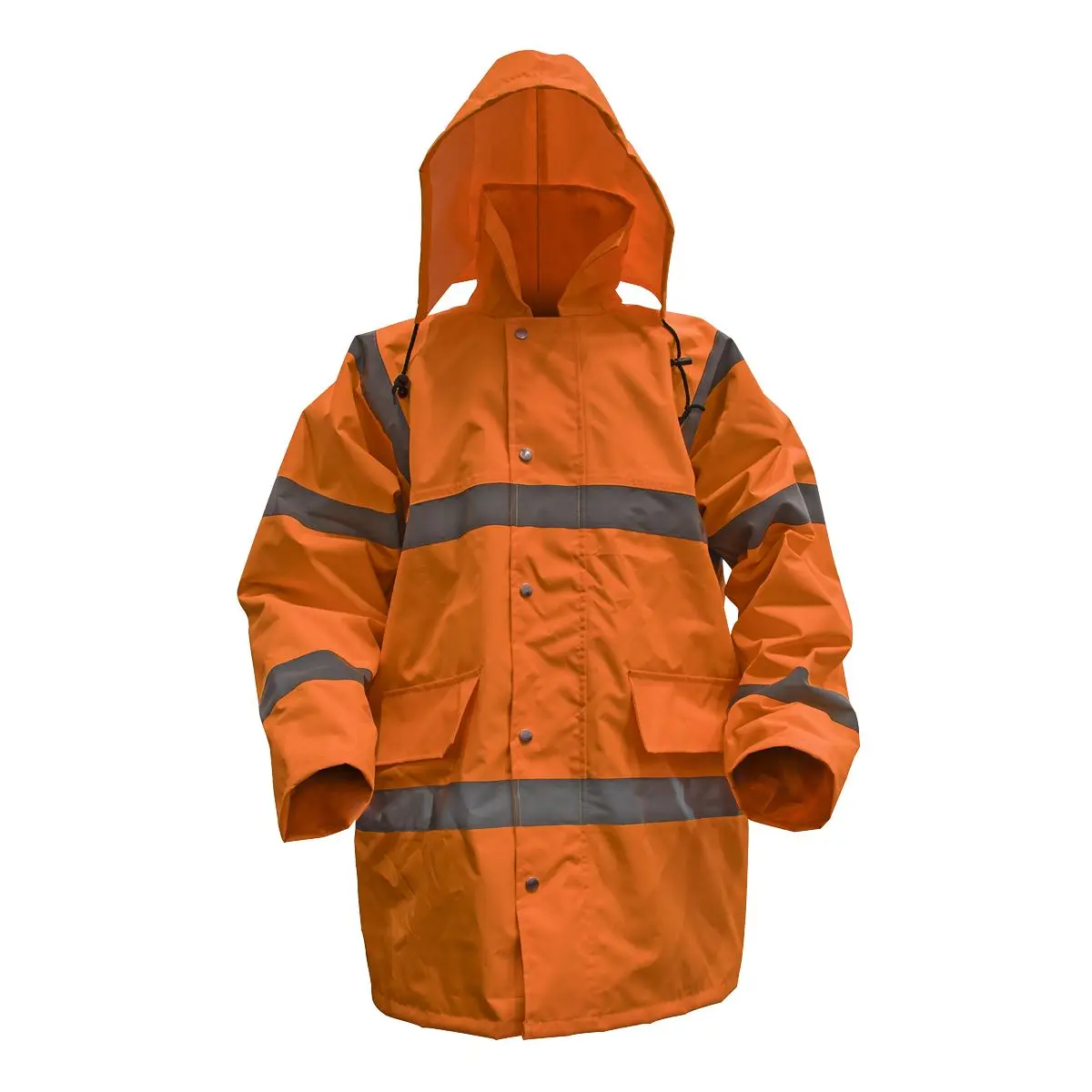 Worksafe by Sealey Hi-Vis Orange Motorway Jacket with Quilted Lining - X-Large - Image 2