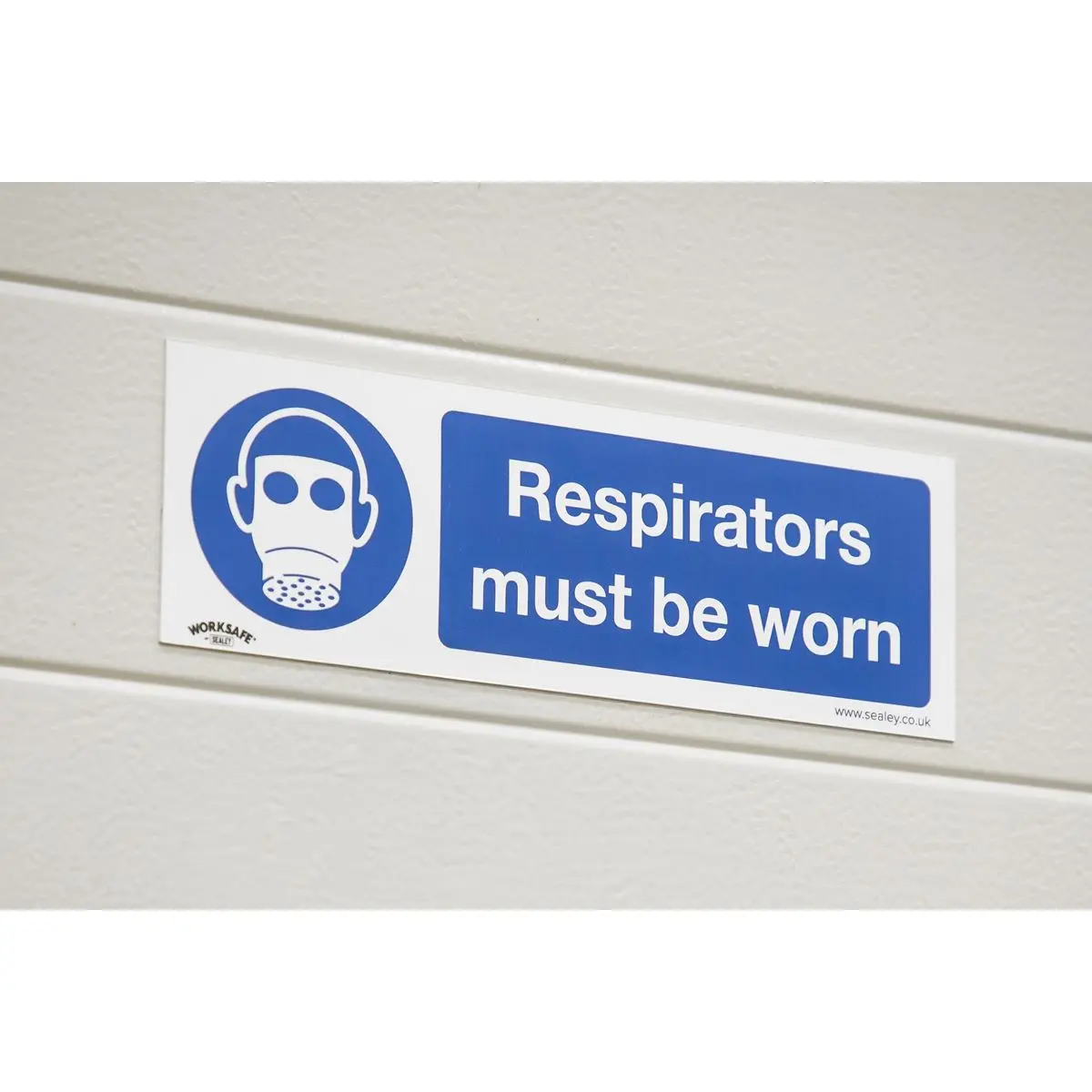 Worksafe by Sealey Mandatory Safety Sign - Respirators Must Be Worn - Rigid Plastic - Pack of 10 - Image 6