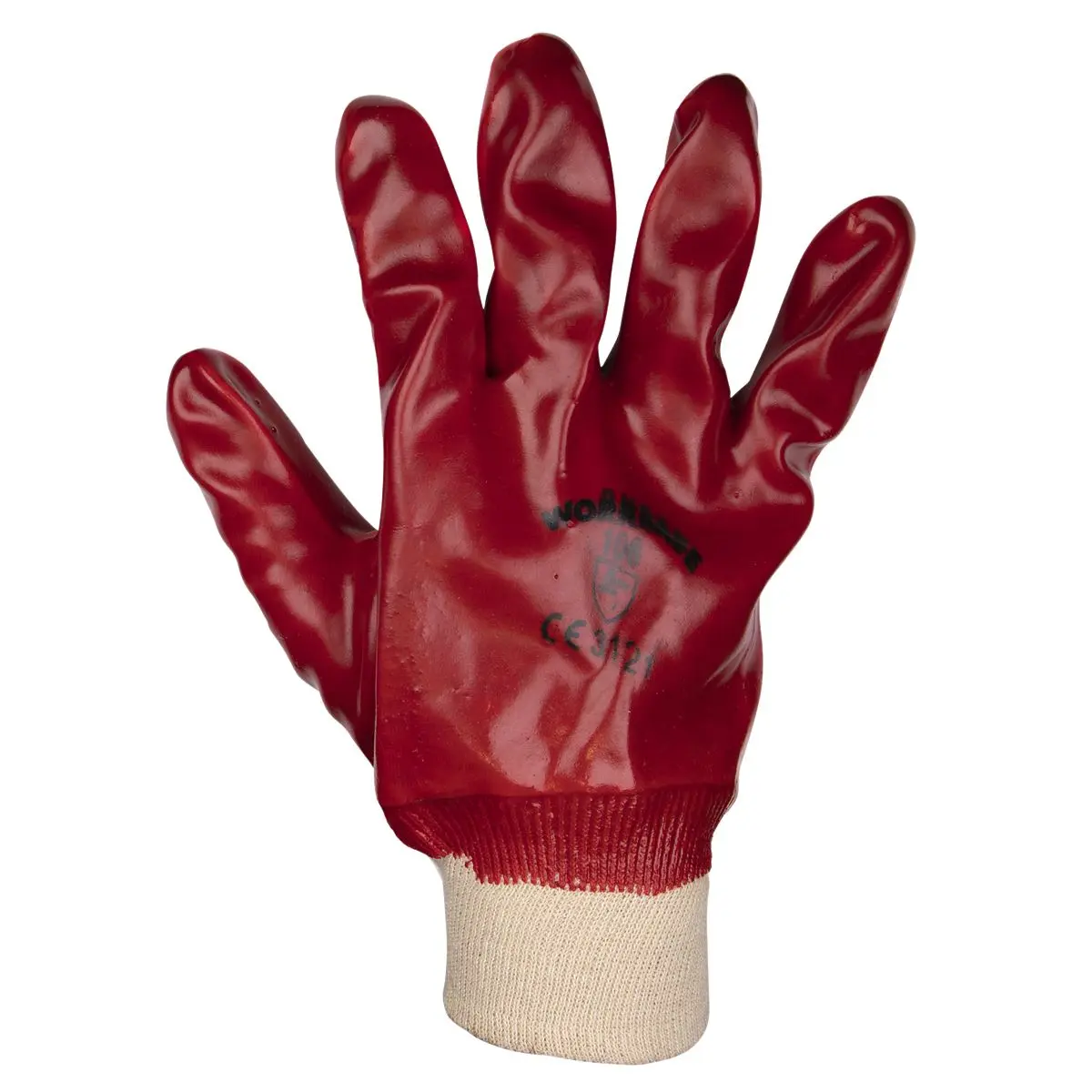 Worksafe by Sealey PVC Knit Wrist Gloves (X-Large) - Pack of 12 Pairs - Image 2