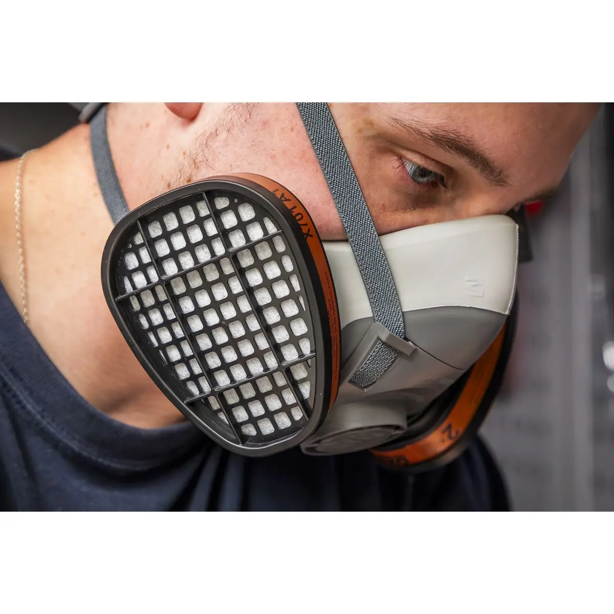 Worksafe by Sealey Reusable Half Mask without Filters - Image 12