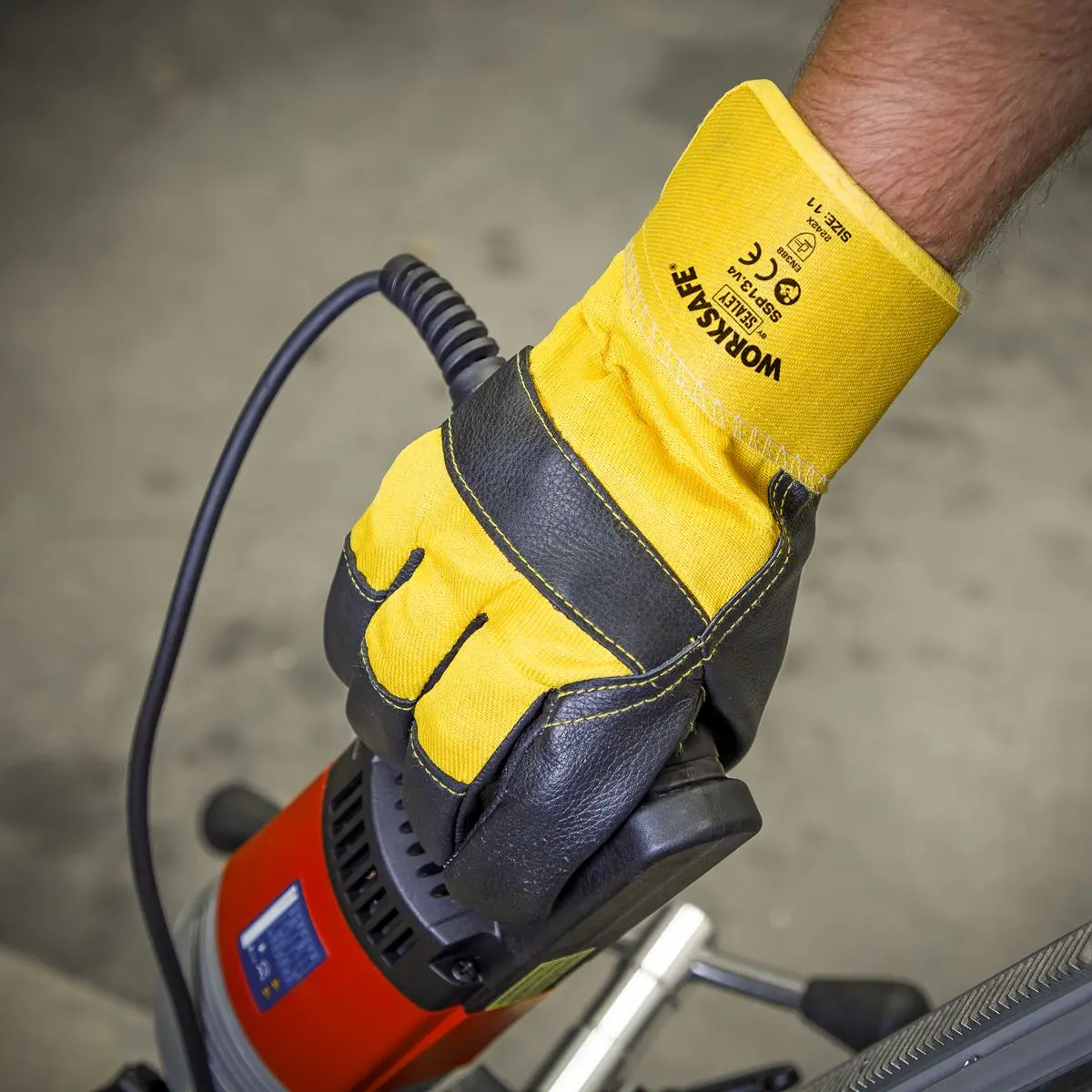 Worksafe by Sealey Rigger's Gloves with Hide Palm - Pack of 6 Pairs - Image 8