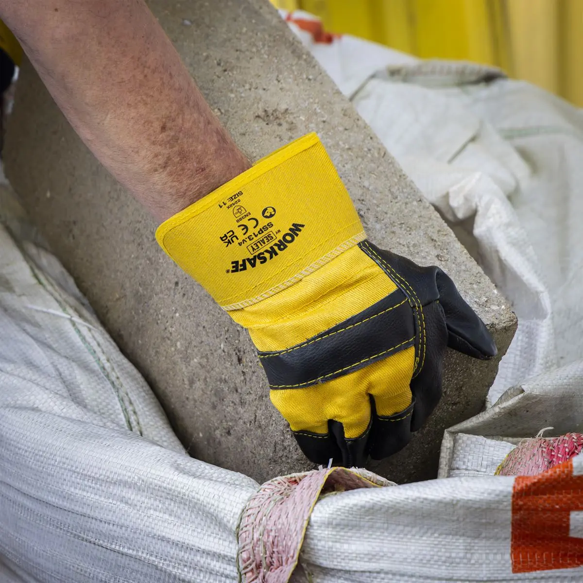 Worksafe by Sealey Rigger's Gloves with Hide Palm - Pair - Image 9
