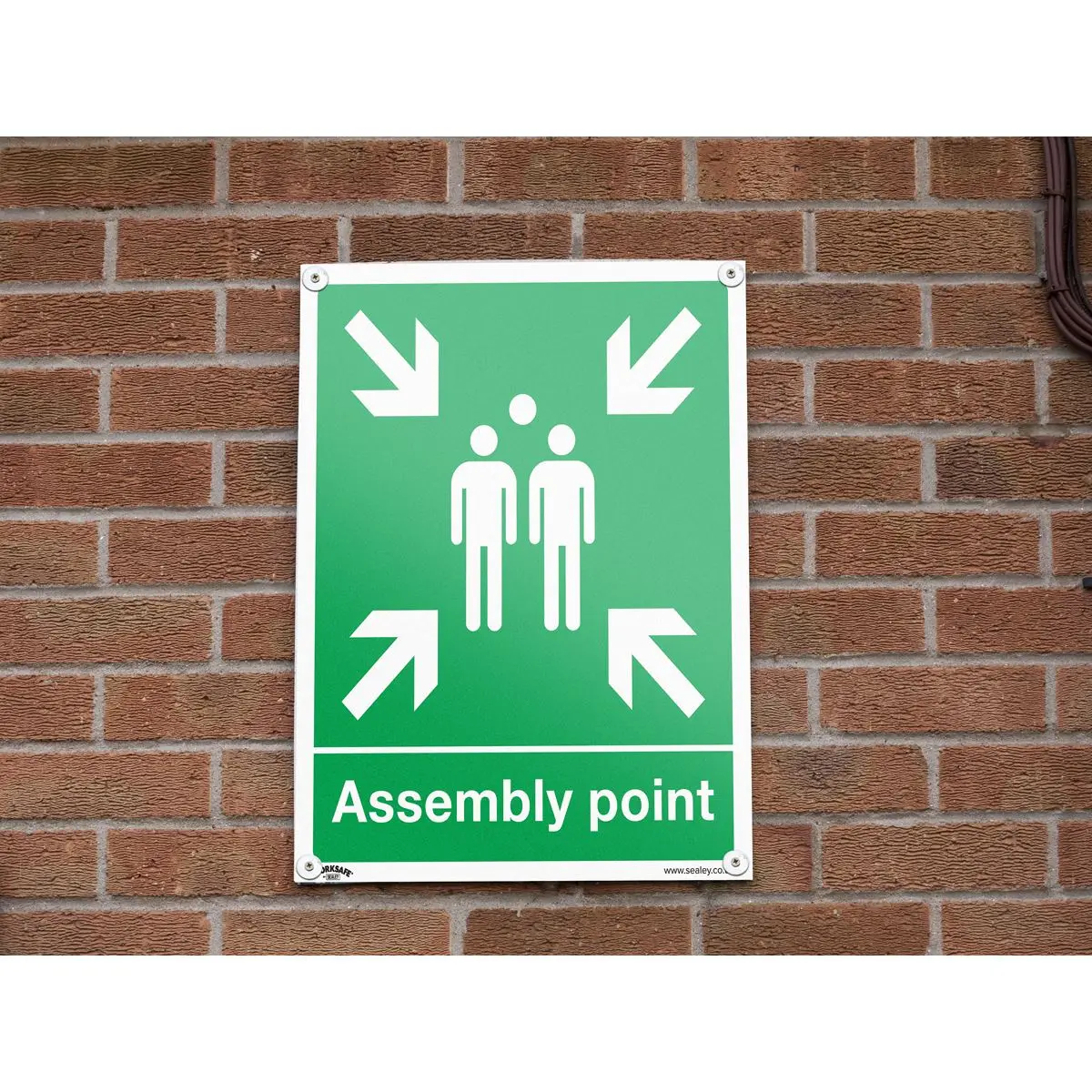Worksafe by Sealey Safe Conditions Safety Sign - Assembly Point - Rigid Plastic - Image 2