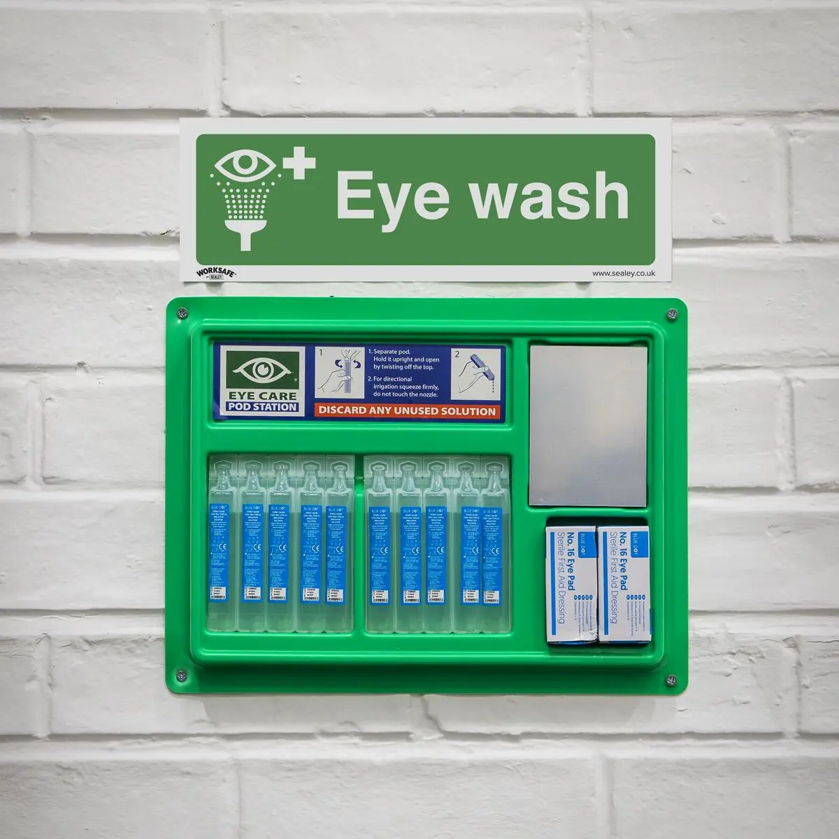 Worksafe by Sealey Safe Conditions Safety Sign - Eye Wash - Rigid Plastic - Image 3