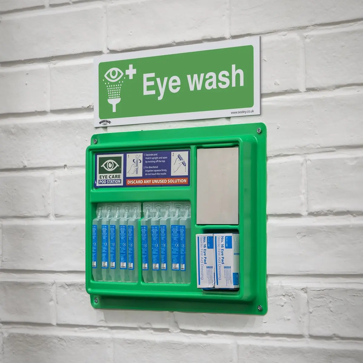 Worksafe by Sealey Safe Conditions Safety Sign - Eye Wash - Rigid Plastic - Image 4
