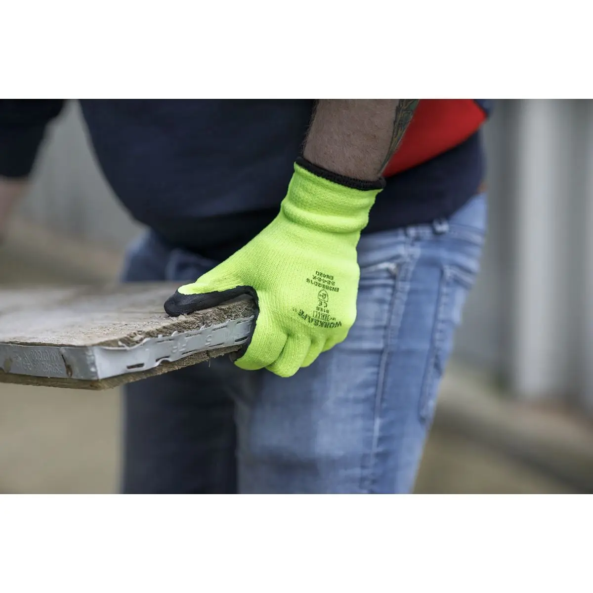 Worksafe by Sealey Thermal Super Grip Gloves (Large) - Pair - Image 2